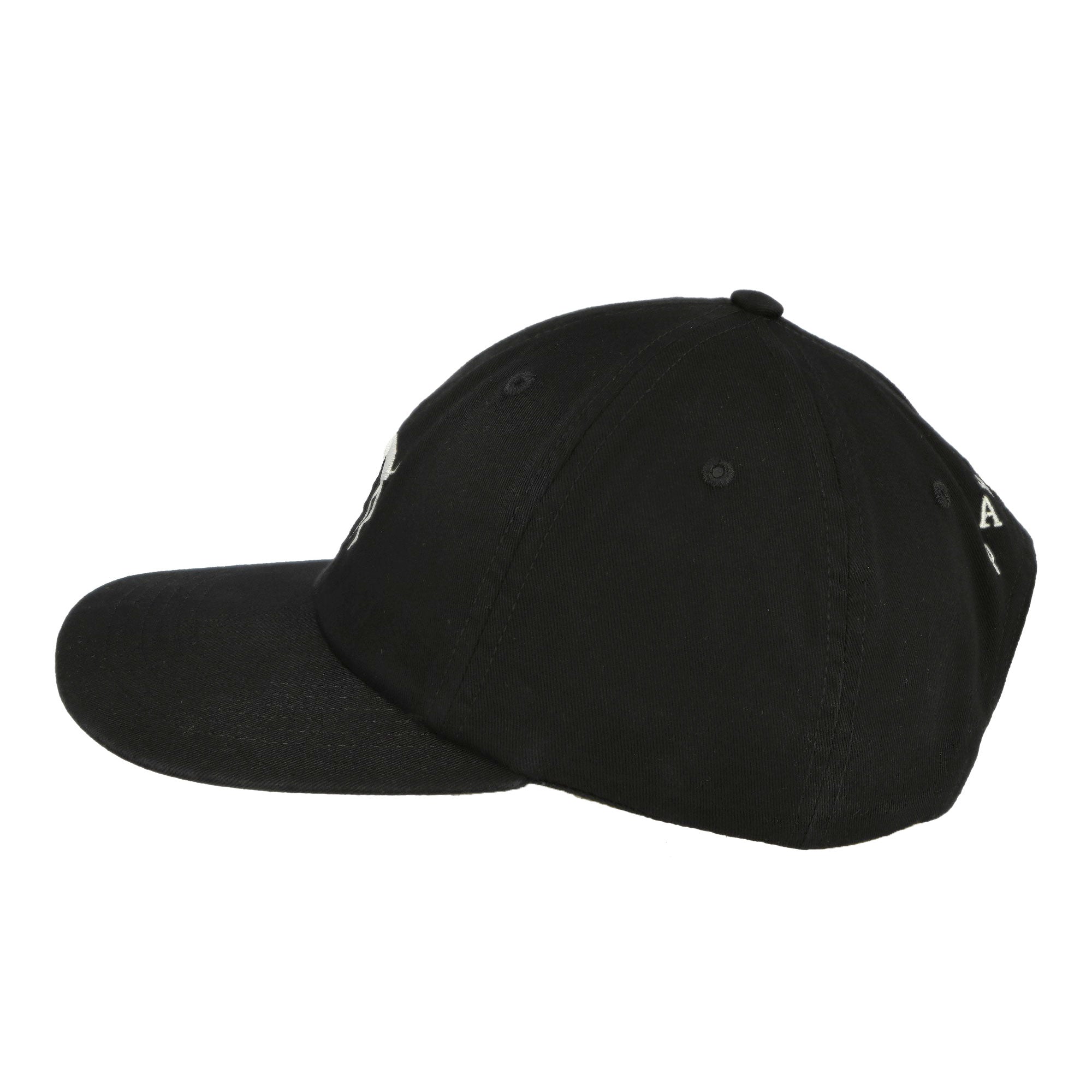 Parra Spikey Legs 6 Panel Hat Black Caps Close-up | Overkill