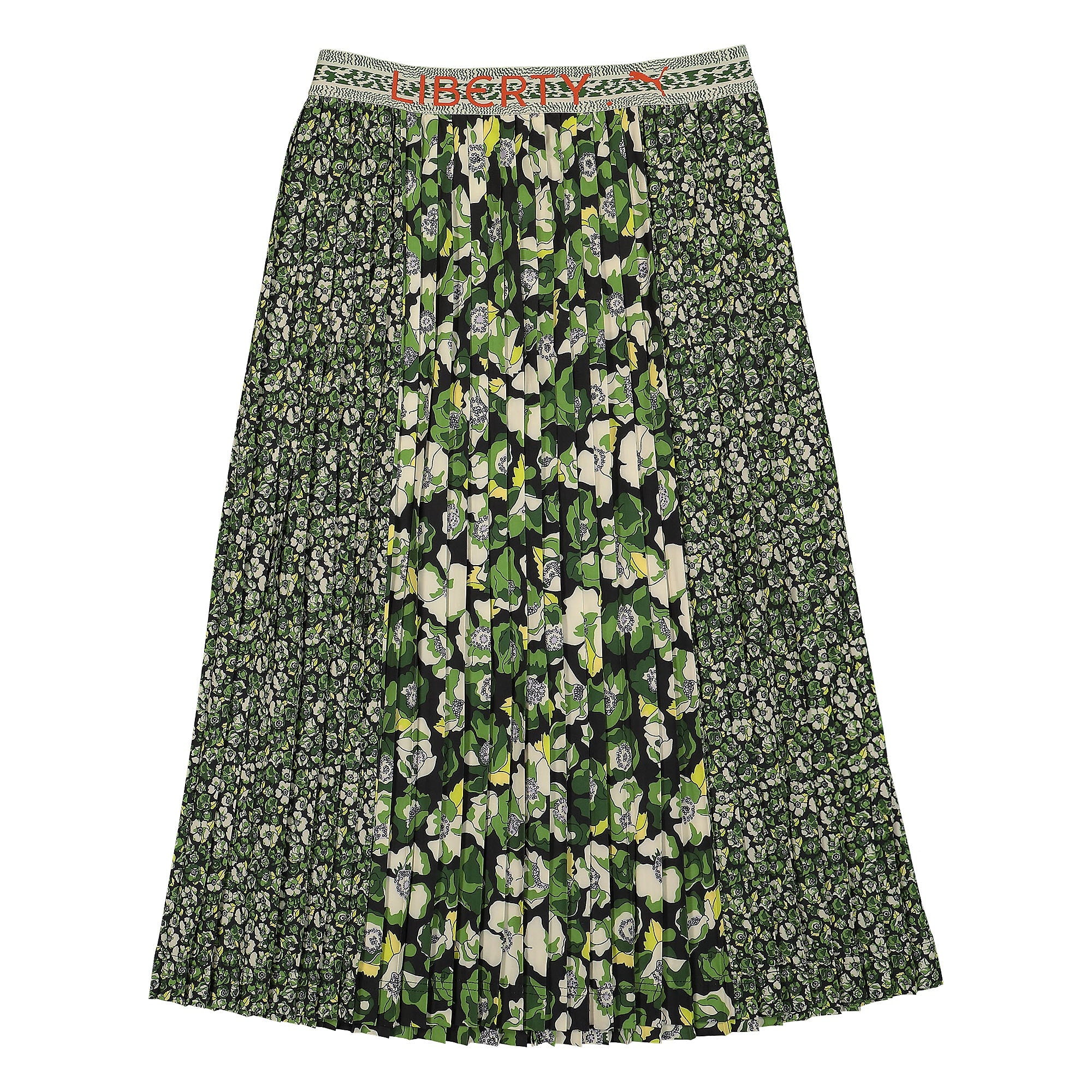Puma Liberty x Puma Long AOP Plissee Skirt Puma Black-Flower AOP Skirts 534053 61 | Overkill