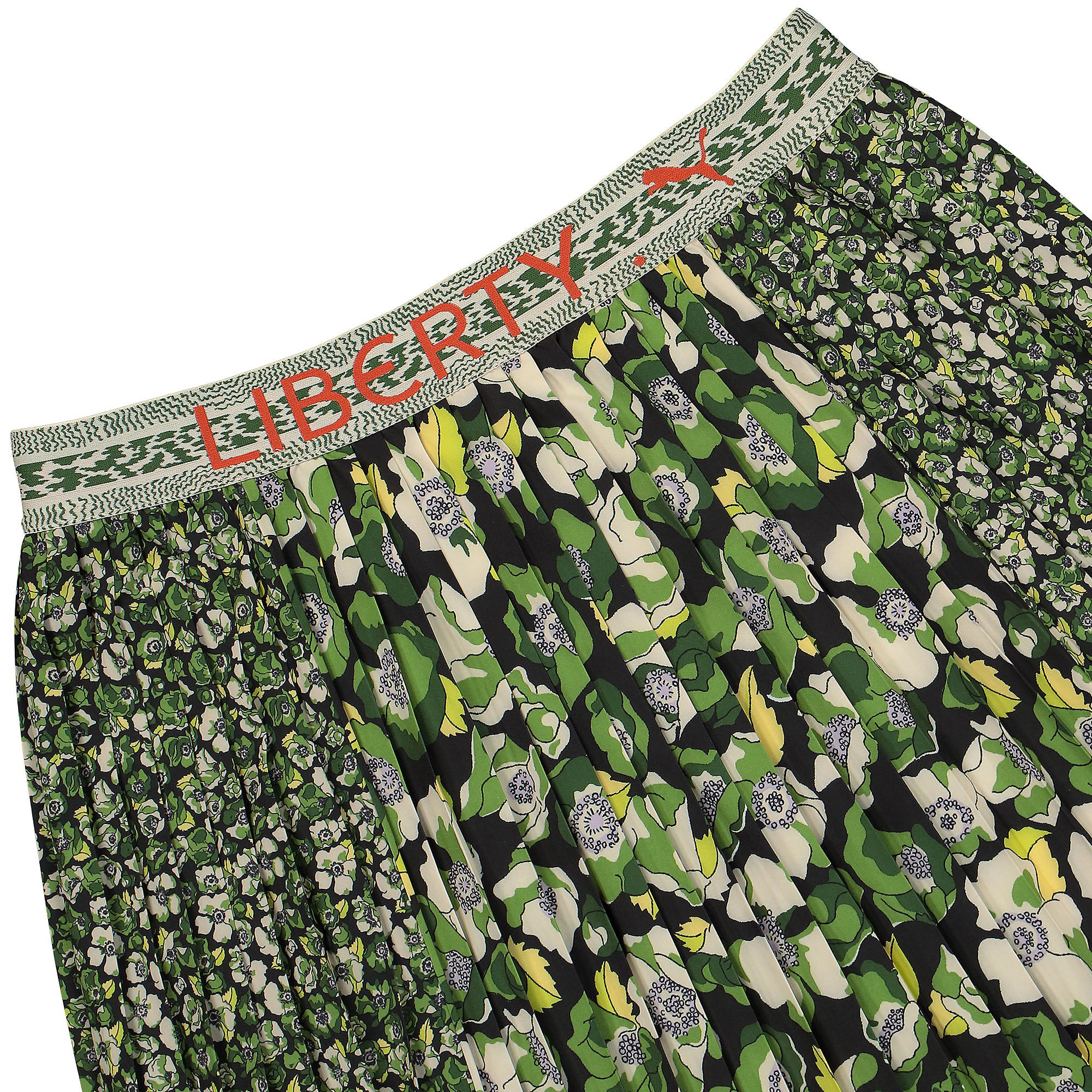Puma Liberty x Puma Long AOP Plissee Skirt Puma Black-Flower AOP Skirts Detailfoto | Overkill