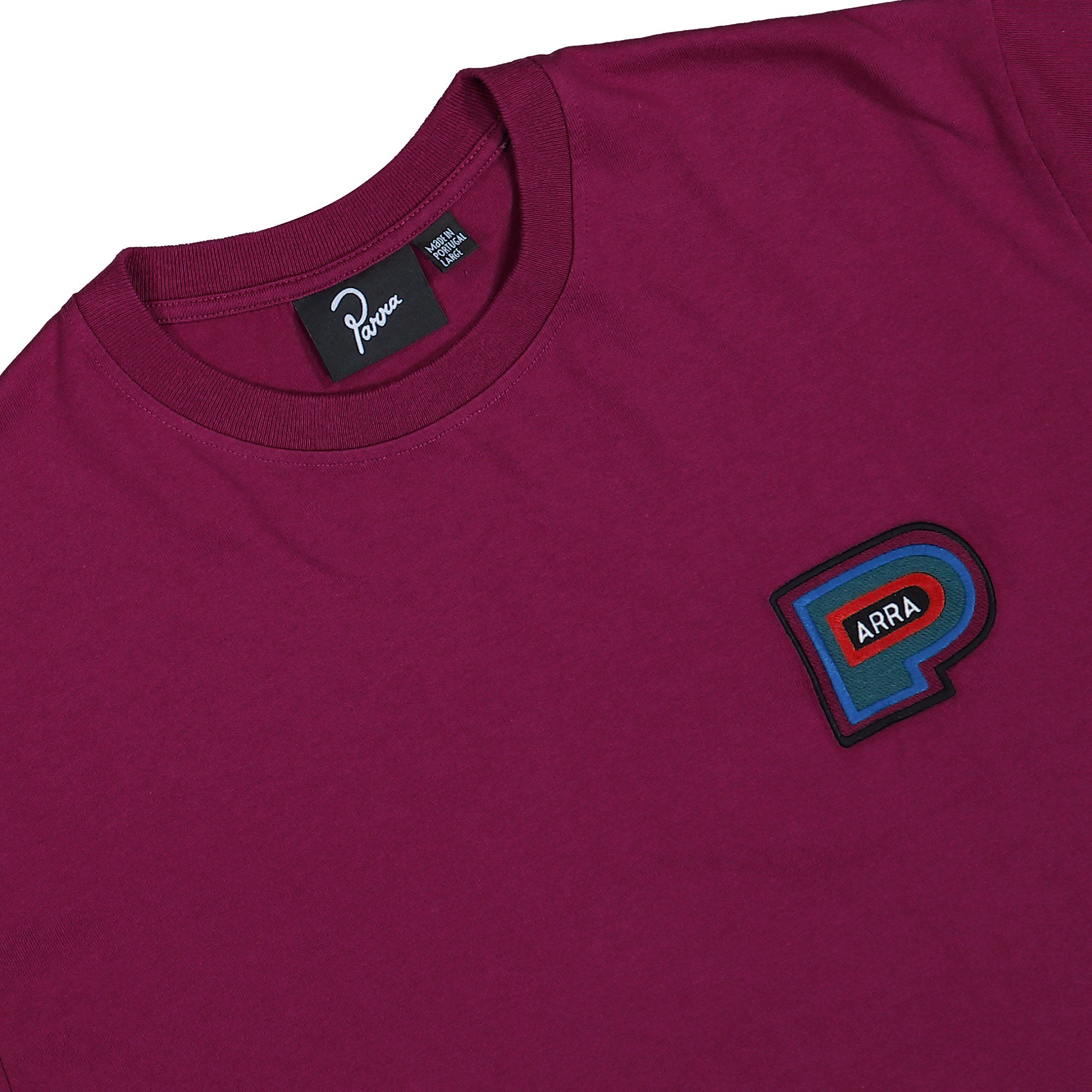 Parra Repeat Pea T-Shirt Dark Magenta T-Shirts Detailfoto | Overkill
