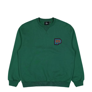 Parra Repeat Pea Crew Neck Sweatshirt Green Sweatshirts 53425 | Overkill