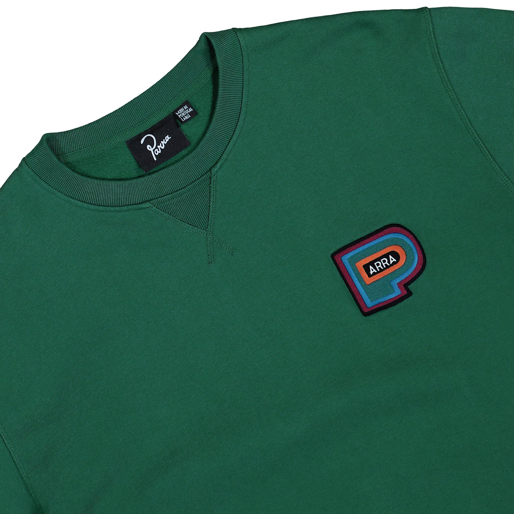 Parra Repeat Pea Crew Neck Sweatshirt Green Sweatshirts Detailfoto | Overkill