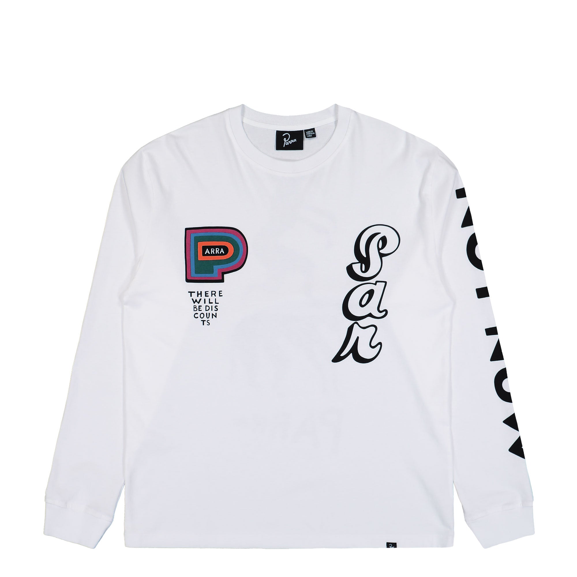 Parra There Will Be Not Long Sleeve T-Shirt White Longsleeves 53430 | Overkill