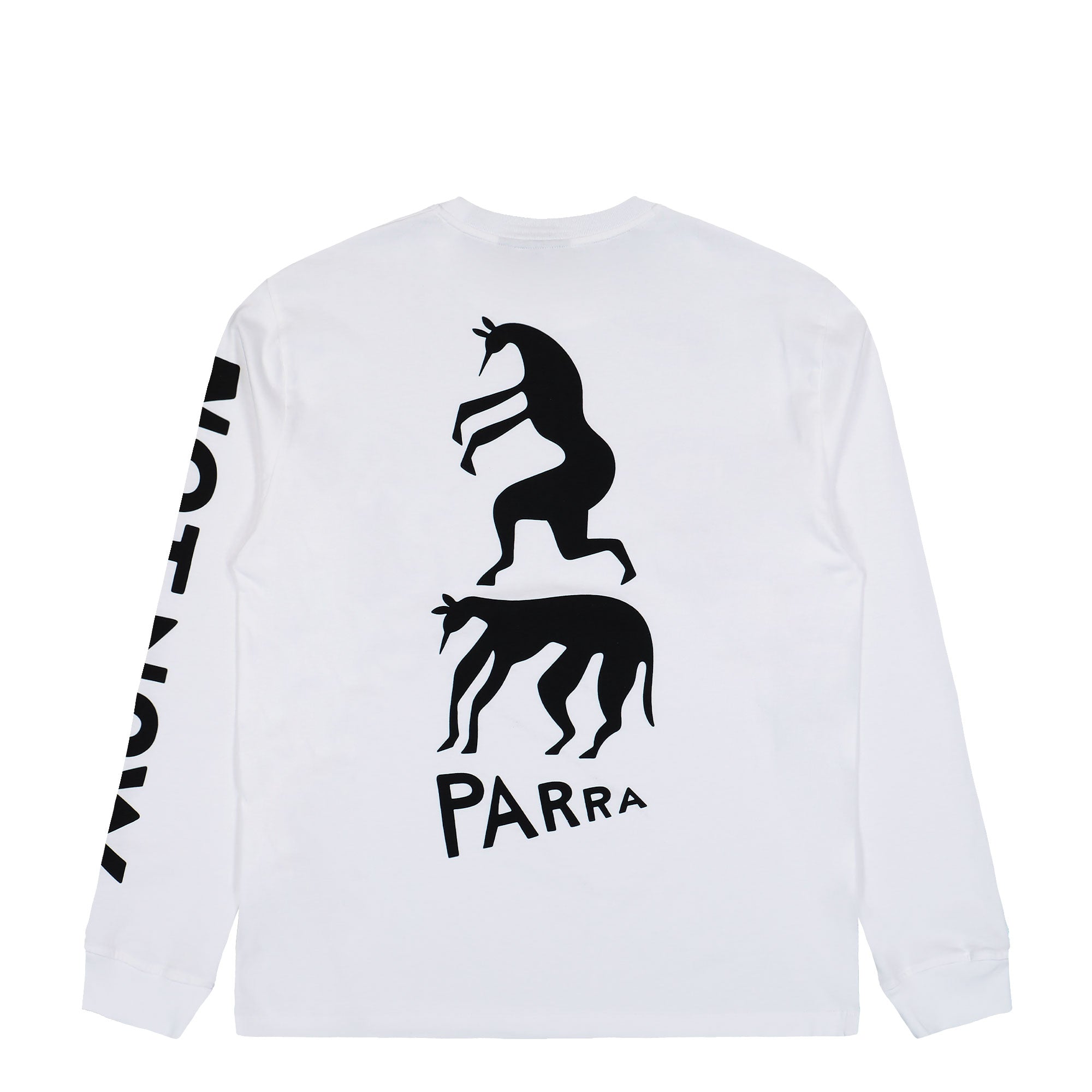 Parra There Will Be Not Long Sleeve T-Shirt White Longsleeves Close-up | Overkill