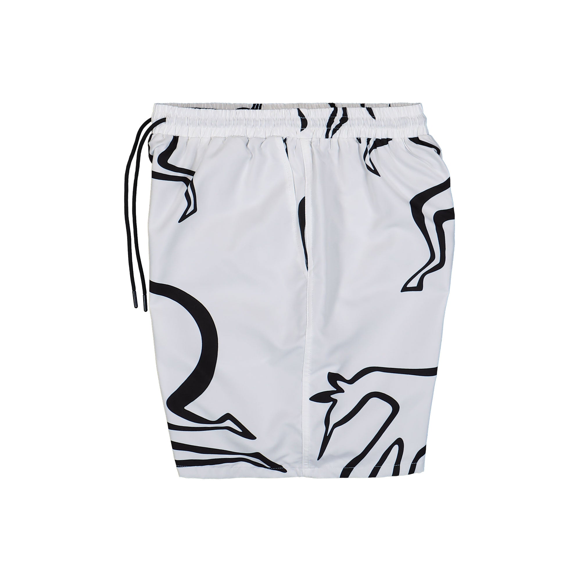 Parra Yoga Walks Swim Shorts White Swimwear Detailfoto | Overkill