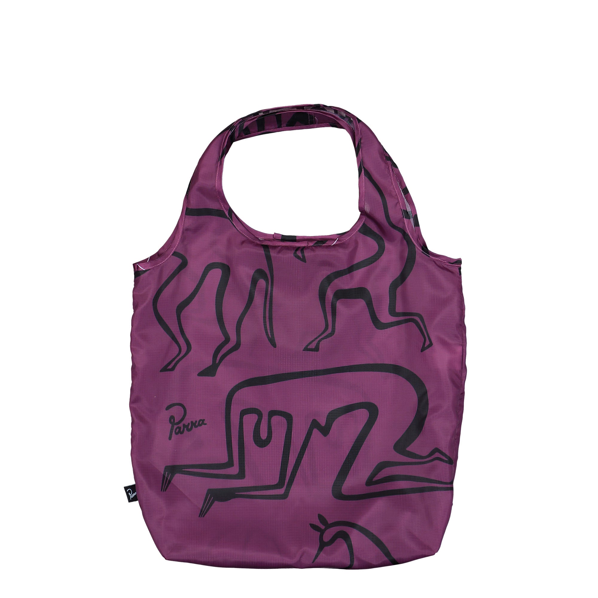 Parra Yoga Walks Bag Purple Tote Bags & Shoppers Close-up | Overkill
