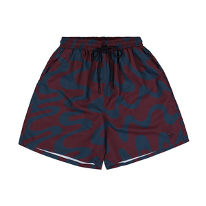 Parra Splashed Swim Shorts Burgundy Swimwear 53535 | Overkill