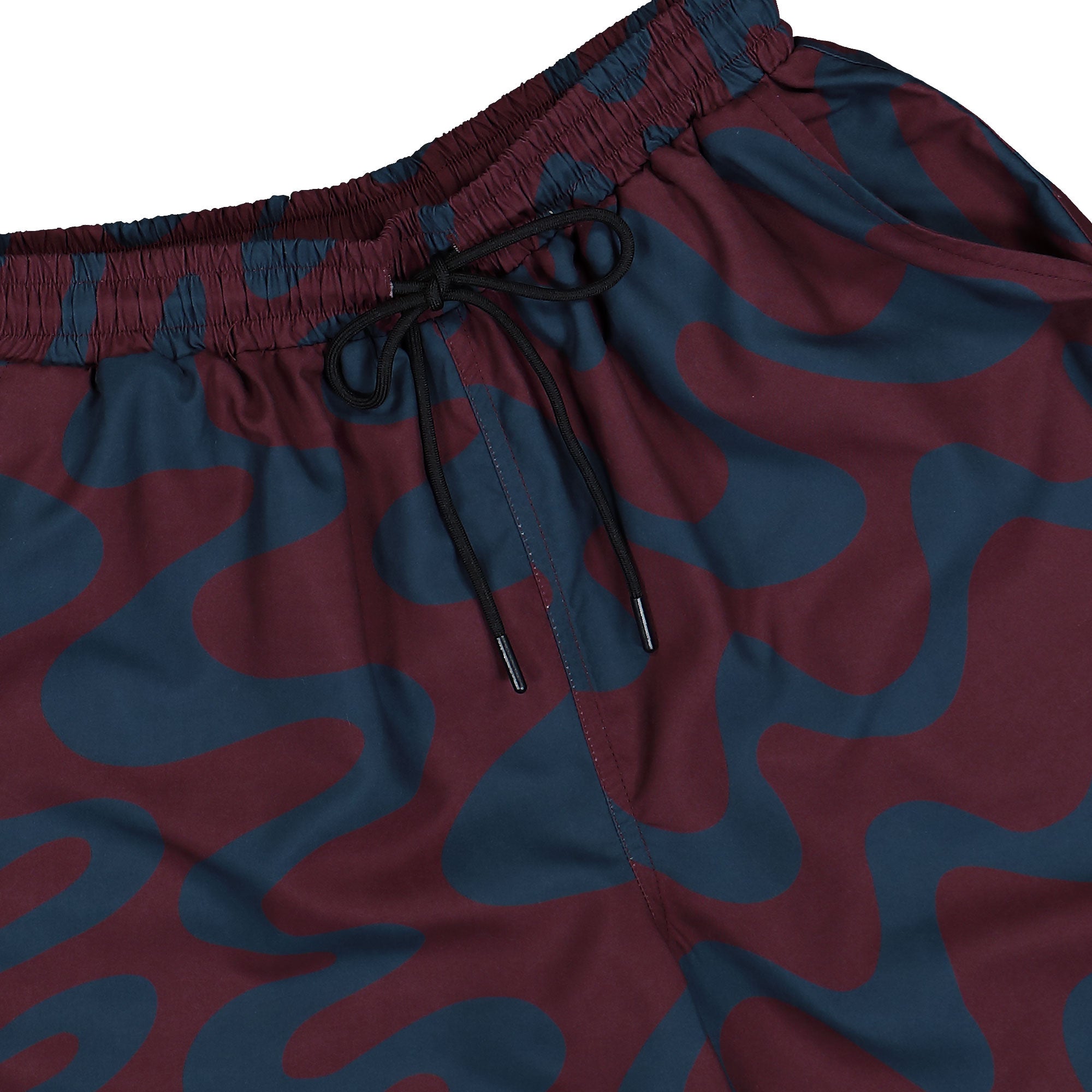 Parra Splashed Swim Shorts Burgundy Swimwear Detail view 1 | Overkill