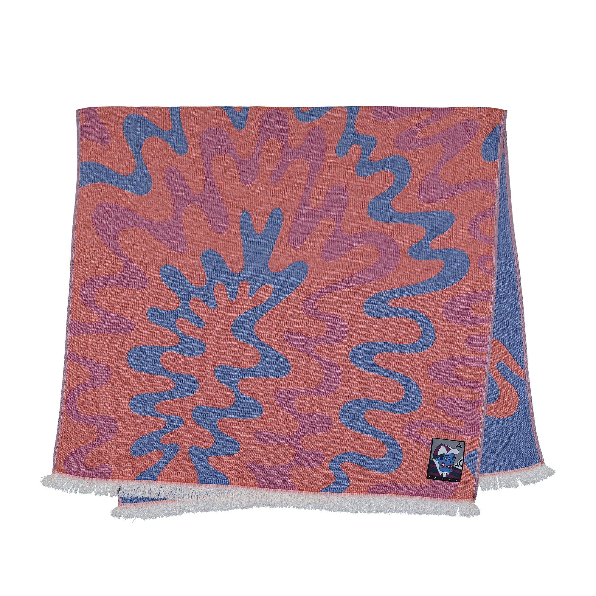 Parra Splashed Hammam Beach Towel Orange Towels 53546 | Overkill