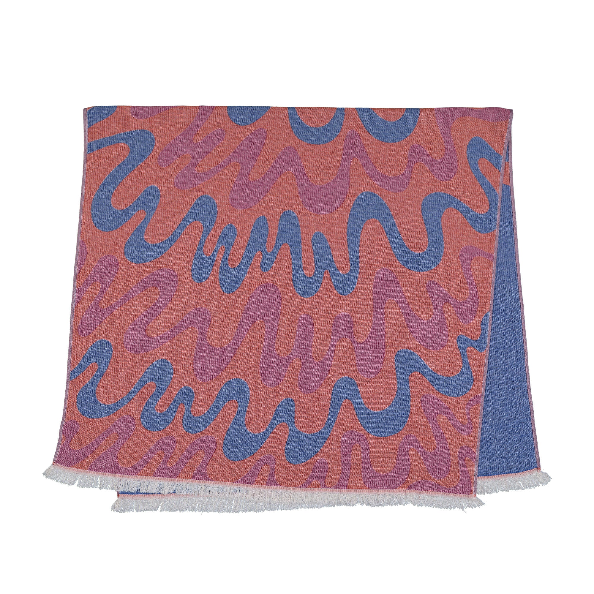 Parra Splashed Hammam Beach Towel Orange Towels Close-up | Overkill