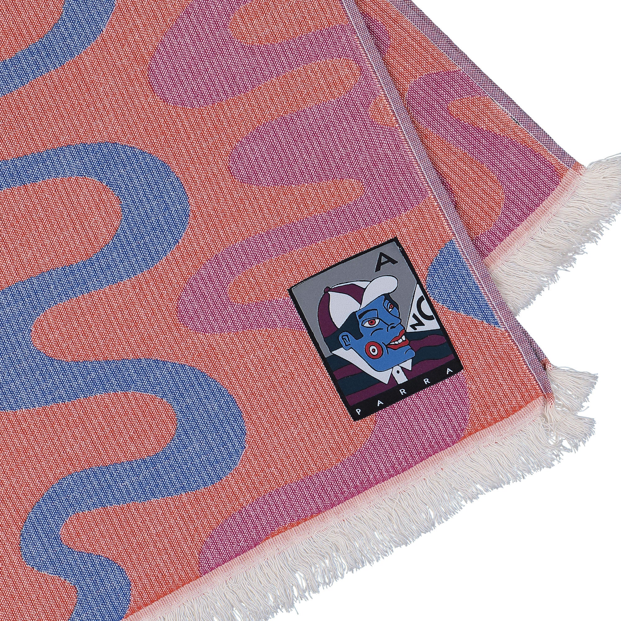 Parra Splashed Hammam Beach Towel Orange Towels Detail view | Overkill