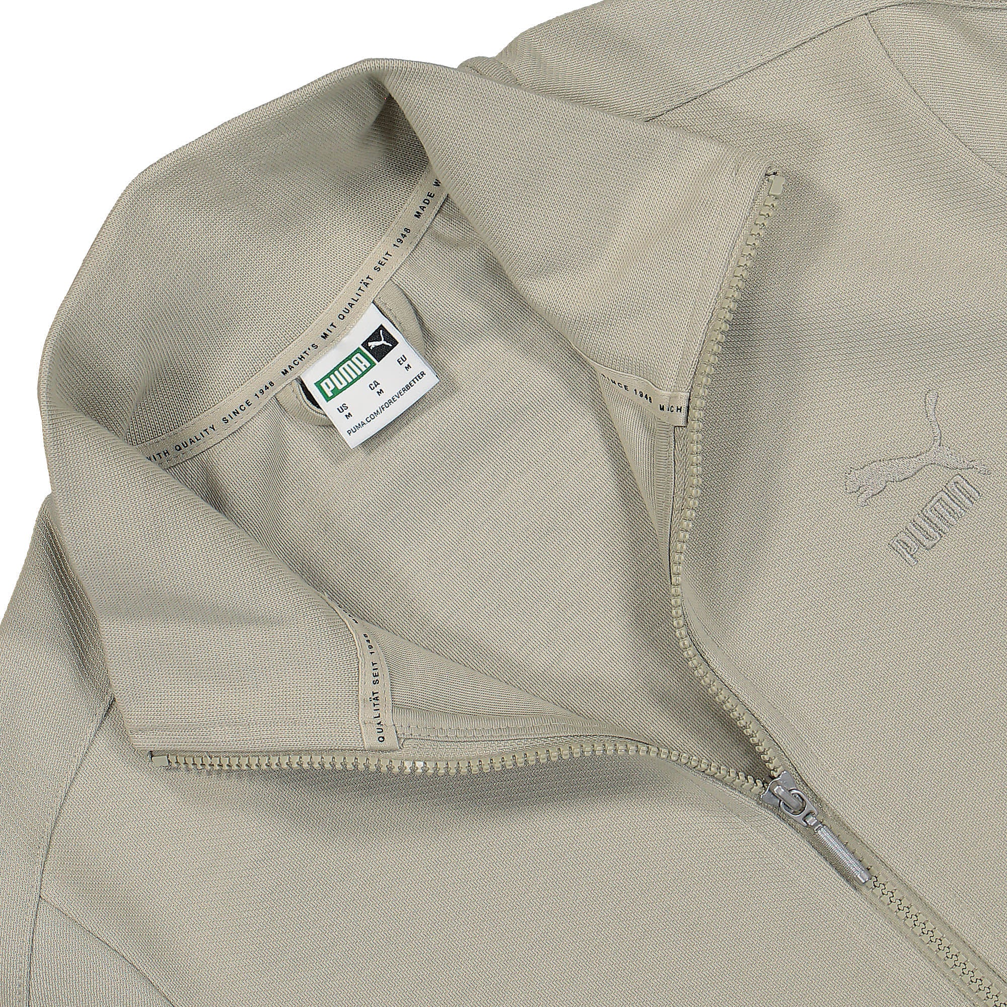 Puma T7 Track Jacket Pebble Gray Track Jackets Close-up | Overkill