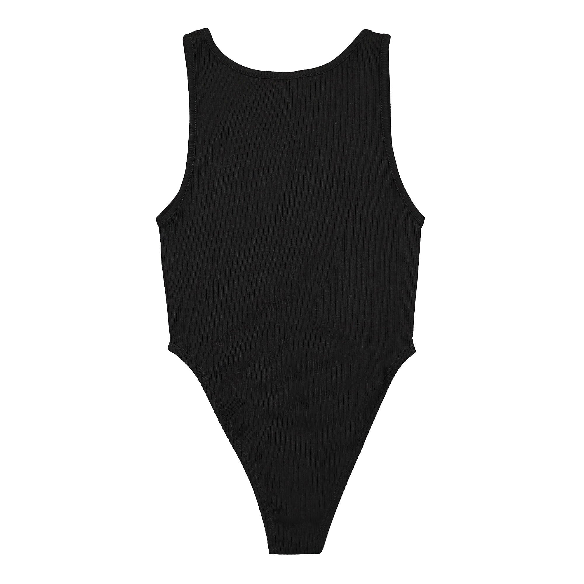Puma Classics Ribbed Bodysuit Puma Black Tops Material | Overkill