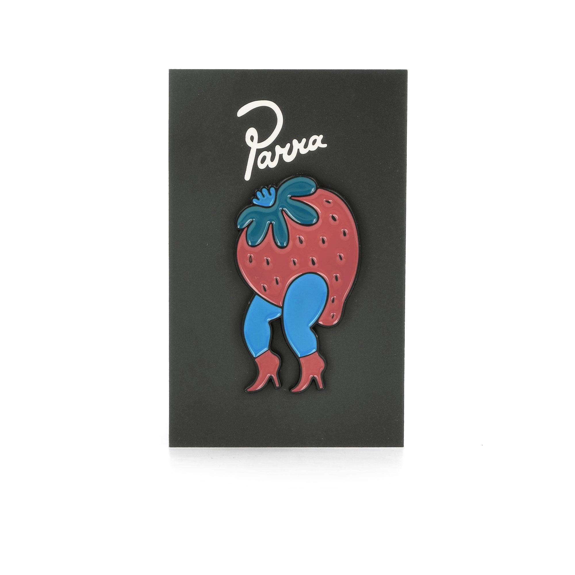 Parra Stupid Strawberry Enamel Pin Red Various 53568 | Overkill
