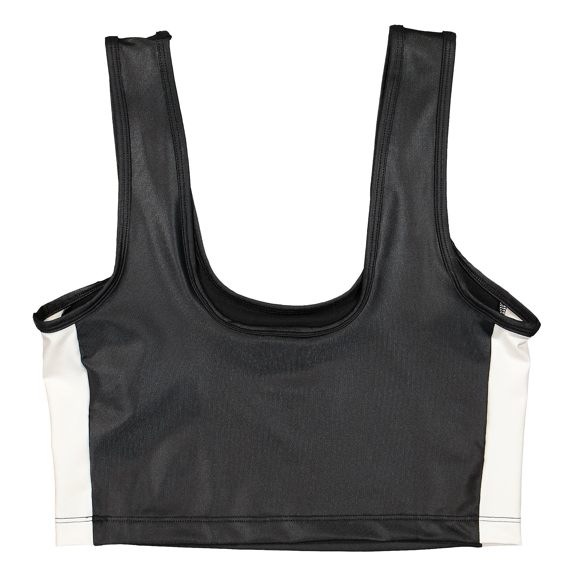 Puma Wmns T7 Shiny Cropped Top Puma Black - Pristine Tops Material | Overkill
