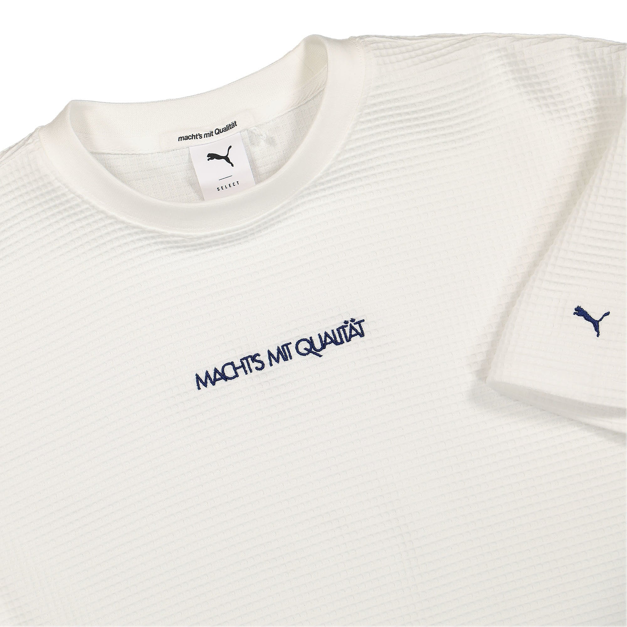 Puma MMQ STB Graphic Tee Puma White T-Shirts Close-up | Overkill