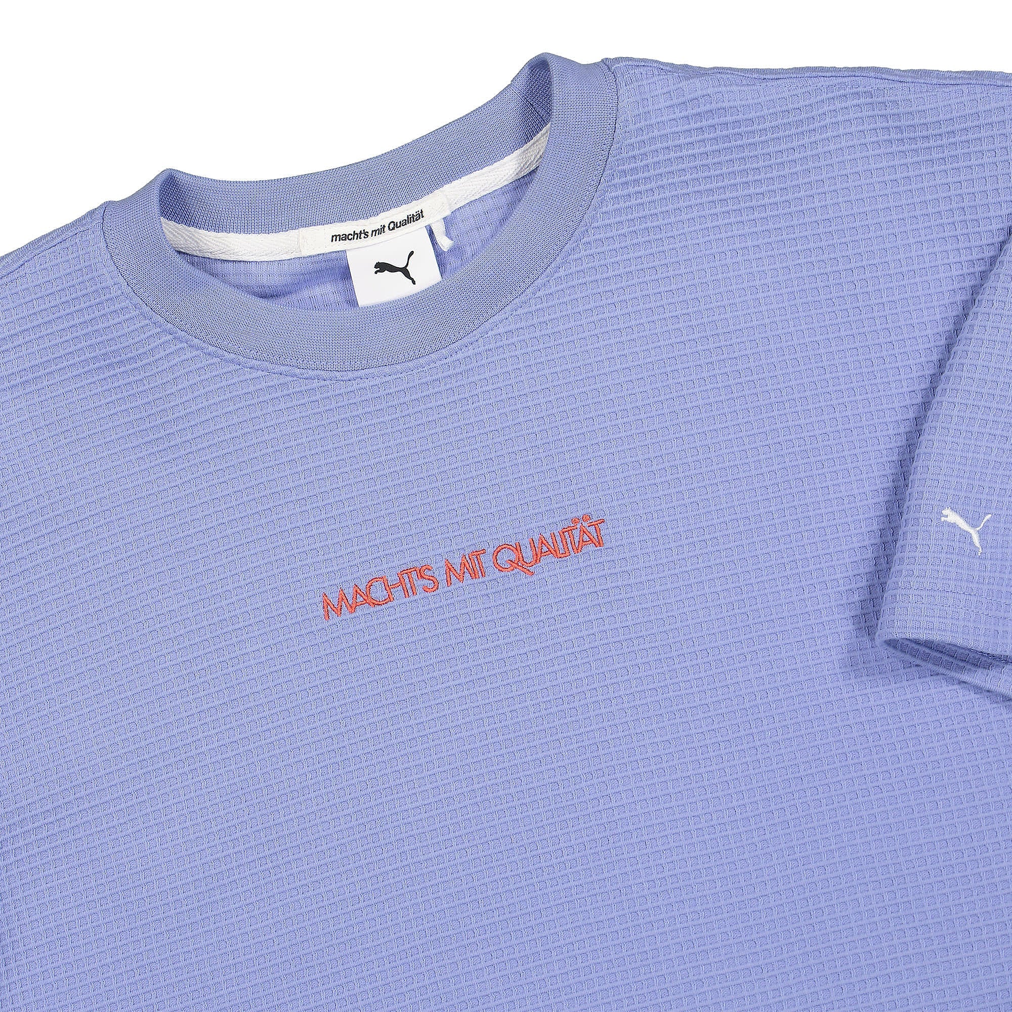 Puma MMQ STB Graphic Tee Lavendar Pop T-Shirts Close-up | Overkill