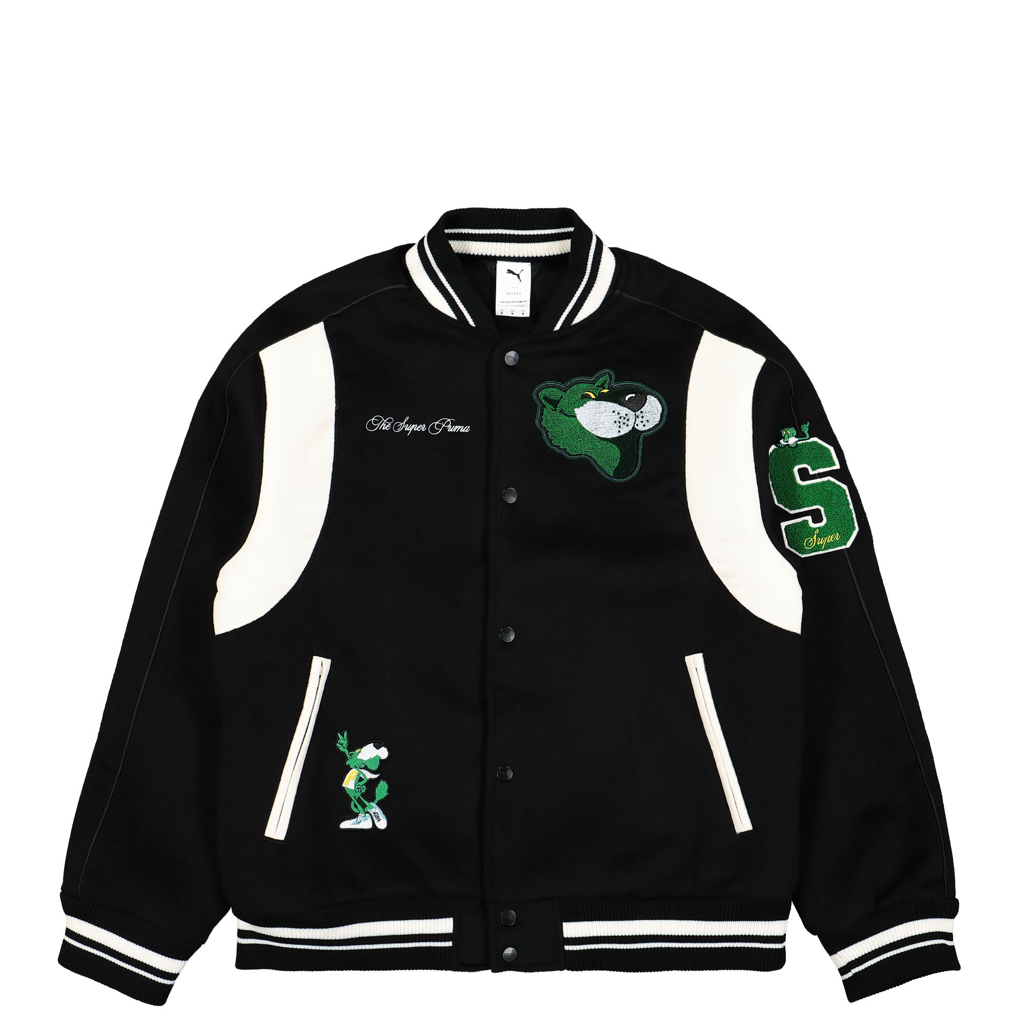 Puma The Mascot T7 College Jacket Puma Black Bomber & Varsity Jackets 535796 01 | Overkill
