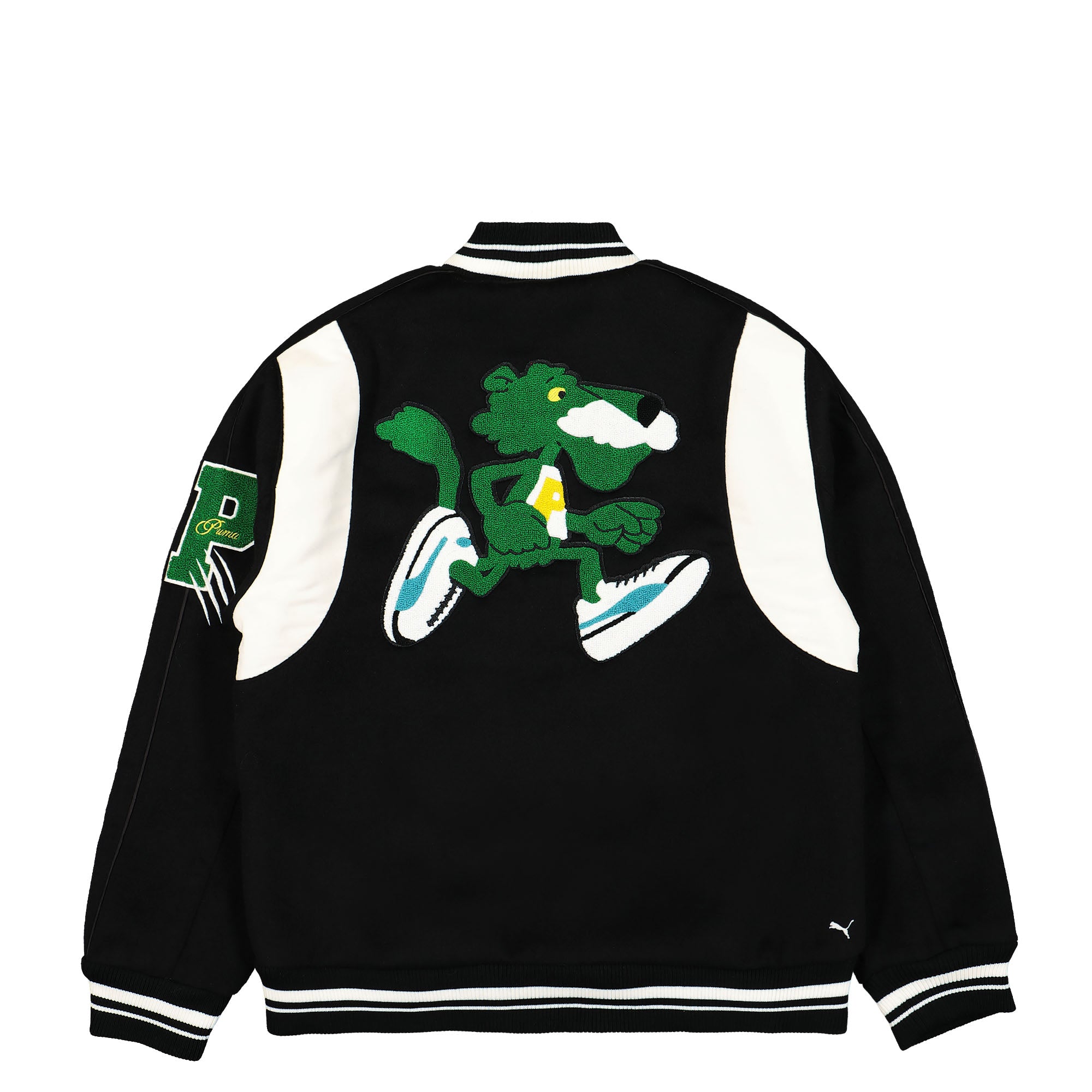 Puma The Mascot T7 College Jacket Puma Black Bomber & Varsity Jackets Close-up | Overkill