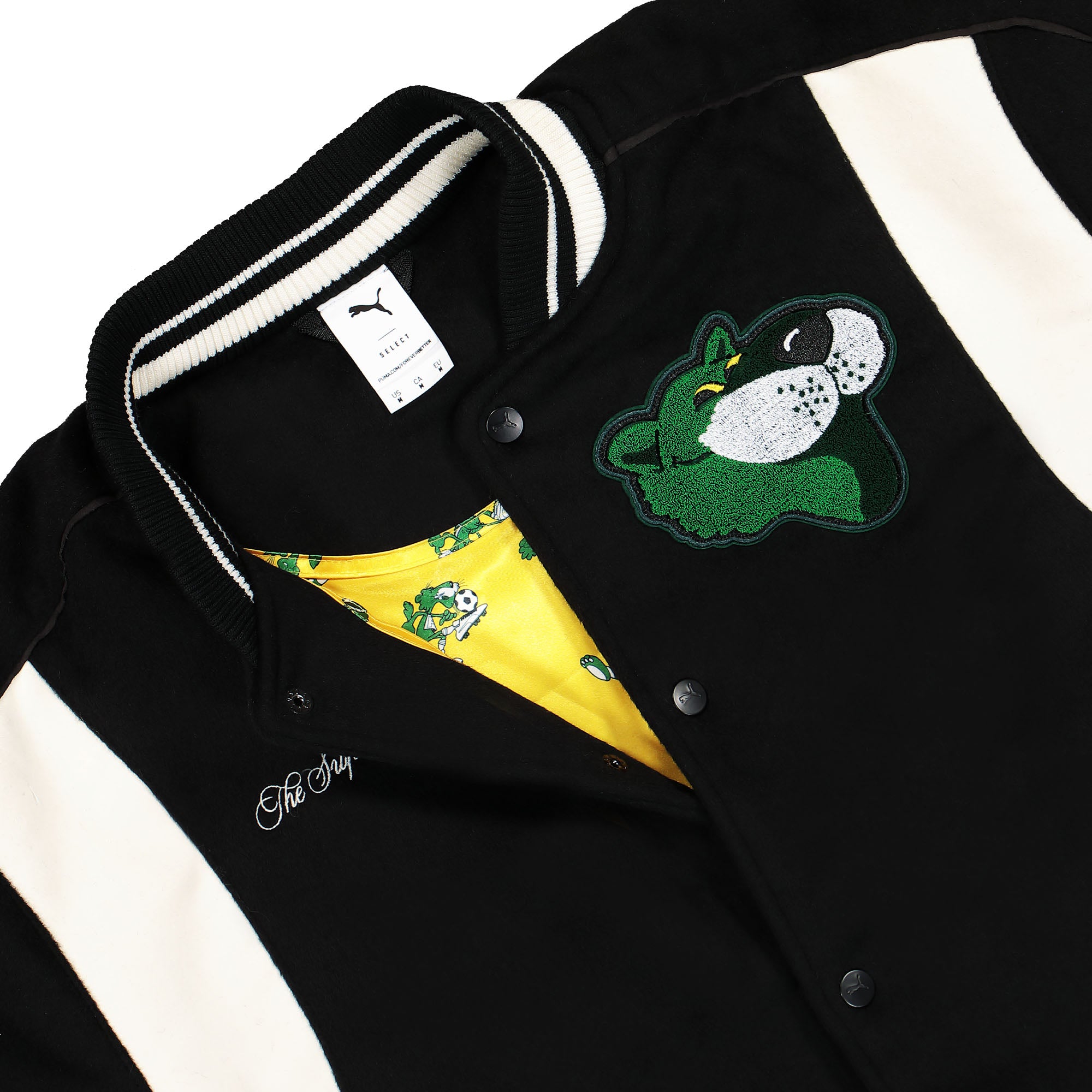 Puma The Mascot T7 College Jacket Puma Black Bomber & Varsity Jackets Material | Overkill