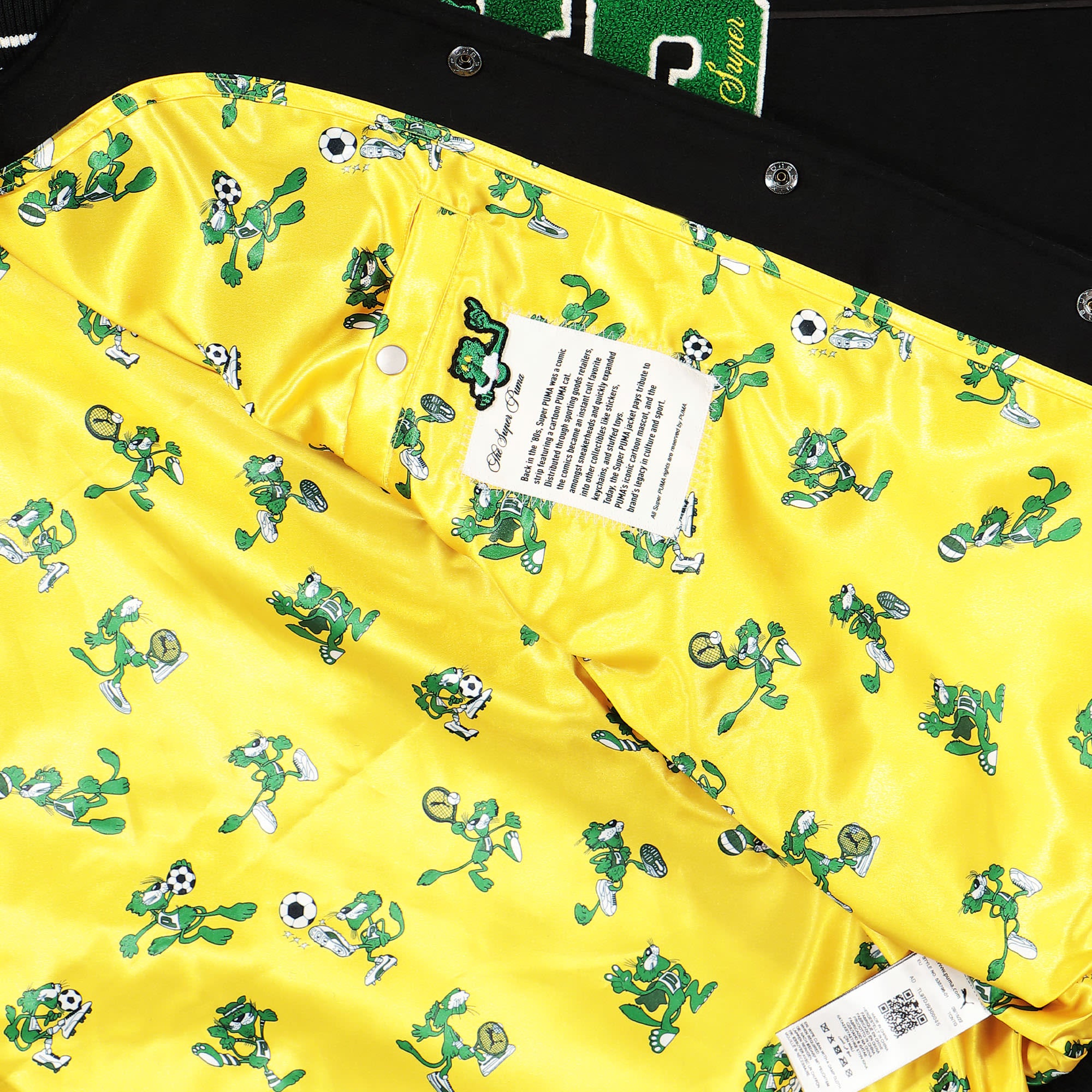 Puma The Mascot T7 College Jacket Puma Black Bomber & Varsity Jackets Detail view 2 | Overkill