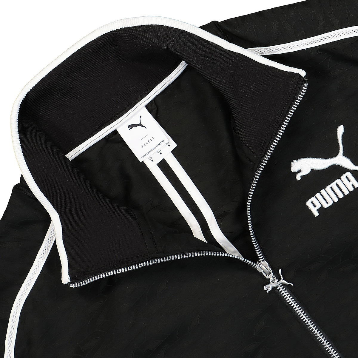 Puma Players Lounge T7 Woven Track Jacket Puma Black AOP Track Jackets Close-up | Overkill