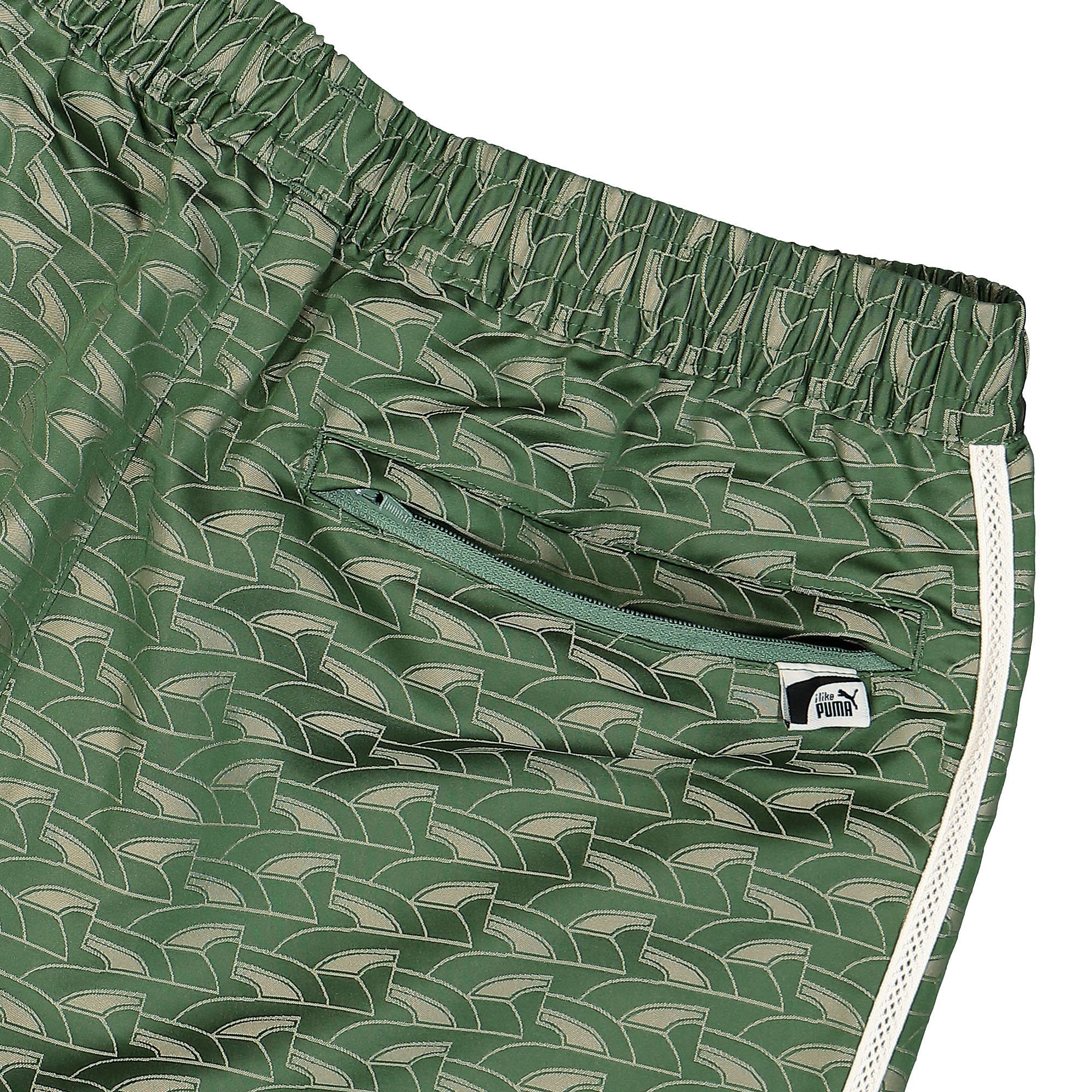 Puma Players Lounge T7 Woven Track Pants Deep Forest AOP Sweat & Track Pants Detail view 1 | Overkill