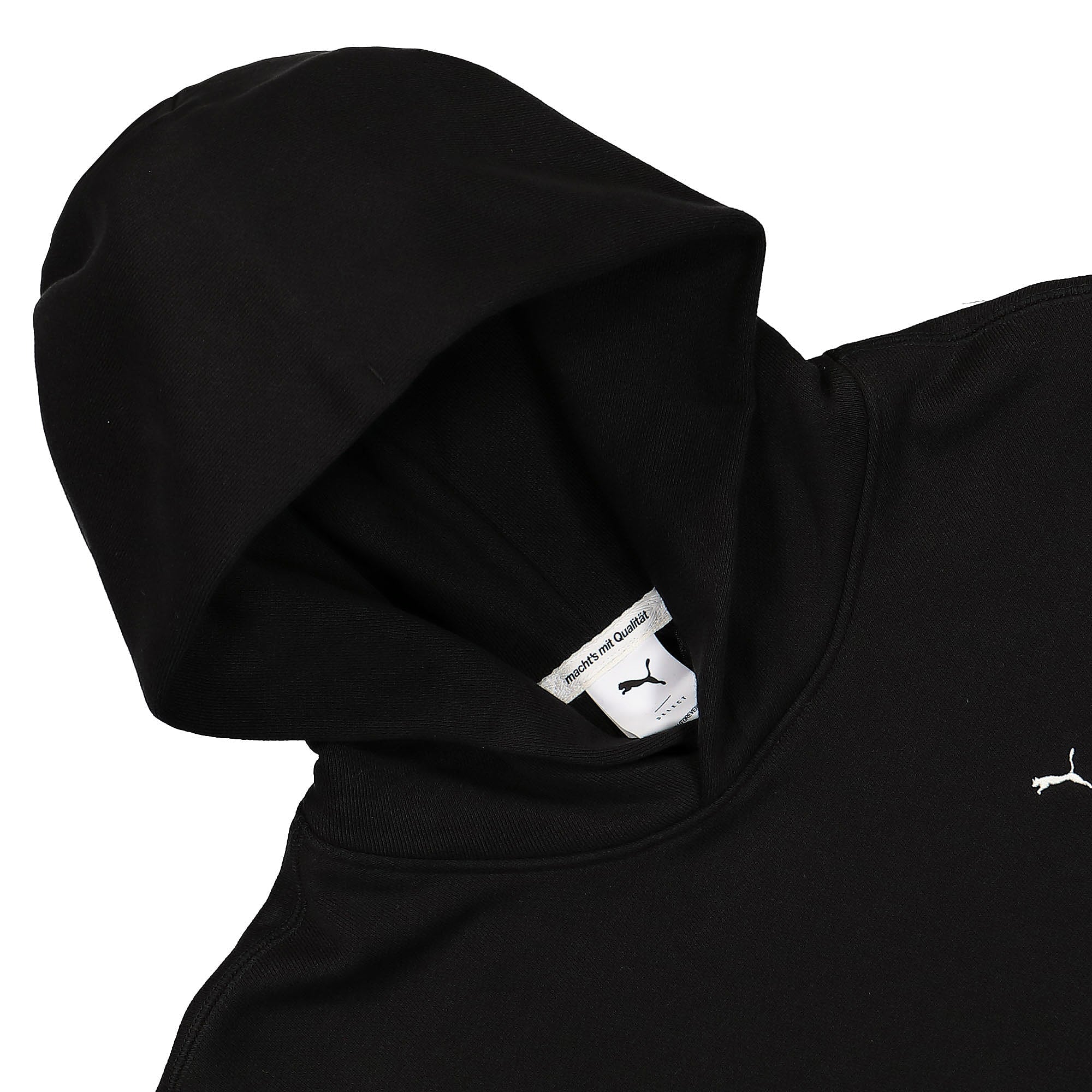 Puma MMQ Double Layer Hoodie Puma Black Hoodies Close-up | Overkill