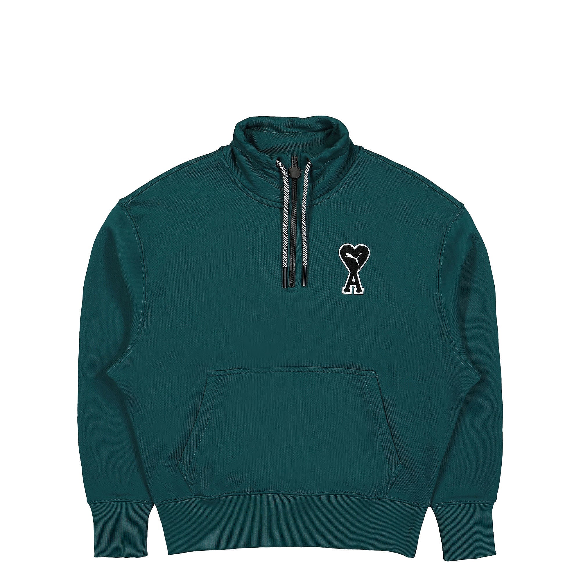 Puma AMI x Puma Half Zip Sweatshirt Varsity Green Sweatshirts 535993 24 | Overkill