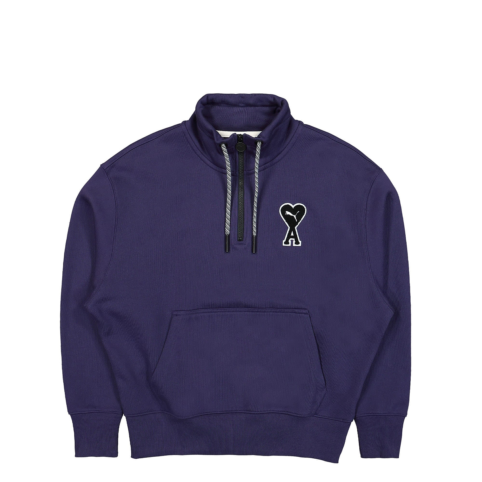 Puma AMI x Puma Half Zip Sweatshirt Deep Plum Sweatshirts 535993 89 | Overkill