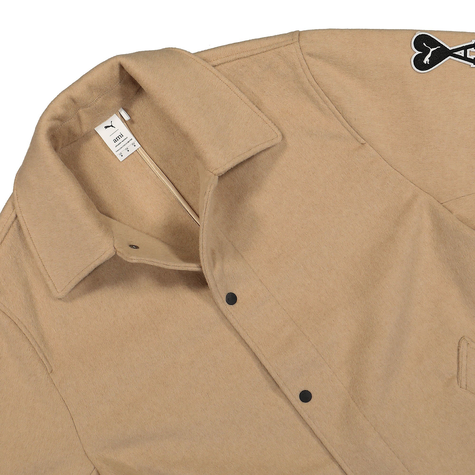 Puma AMI x Puma Coat Light Sand Coats Close-up | Overkill