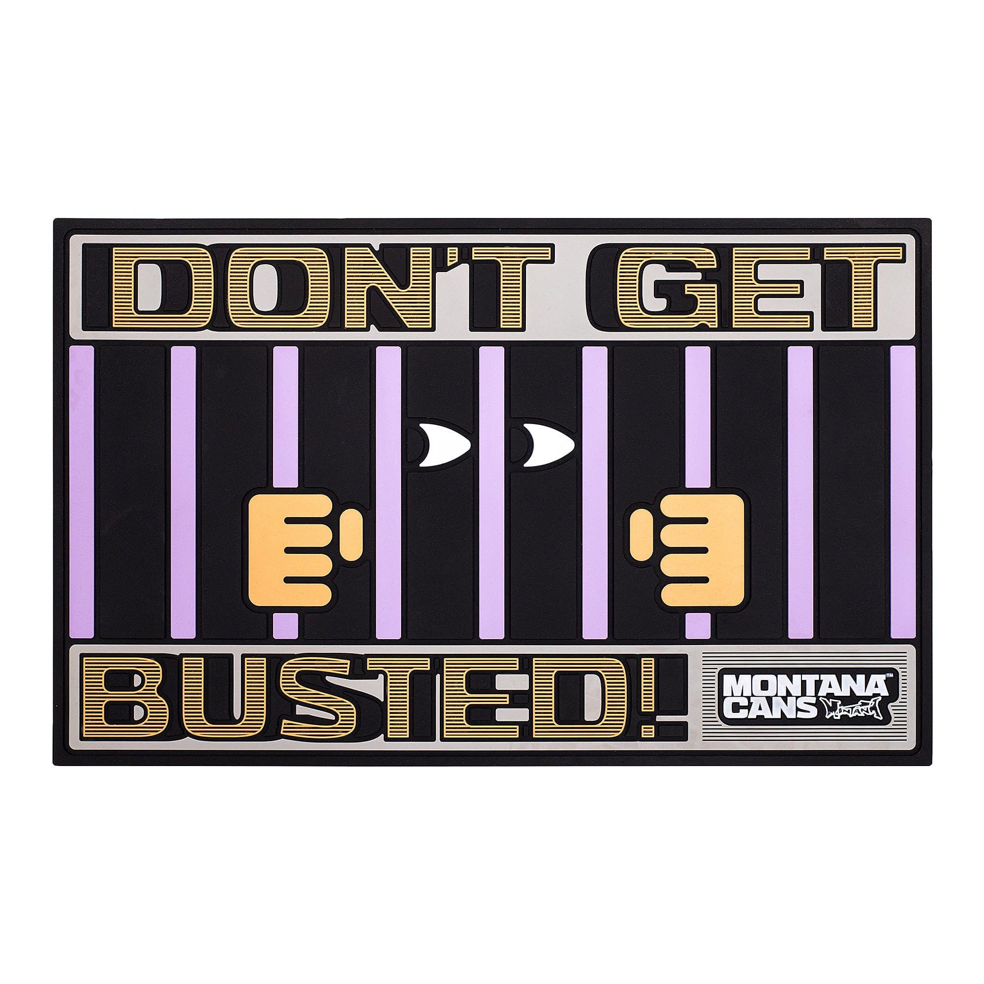 Montana Counter Mat Dont Get Busted Black Various 536014 | Overkill