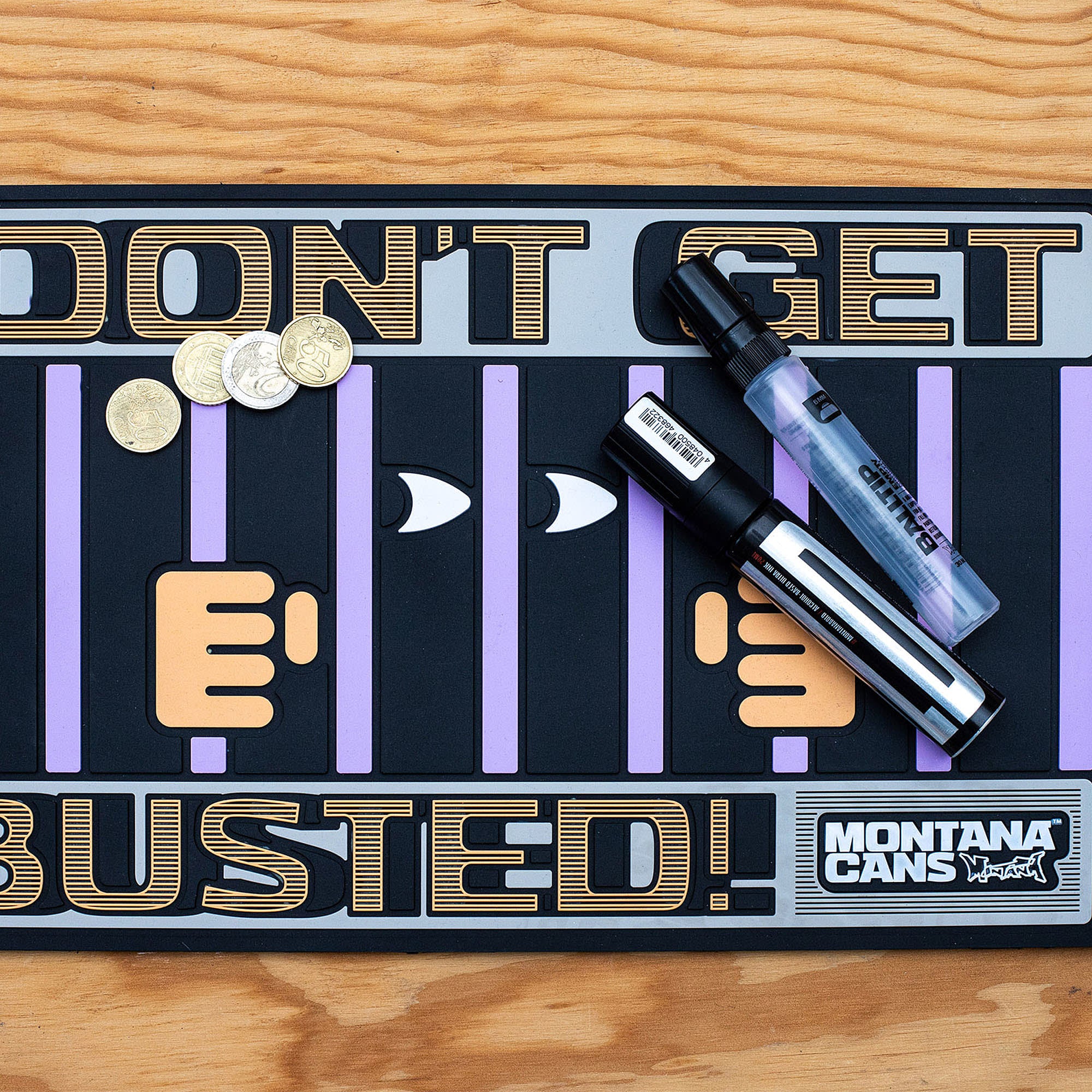 Montana Counter Mat Dont Get Busted Black Various Detailfoto | Overkill