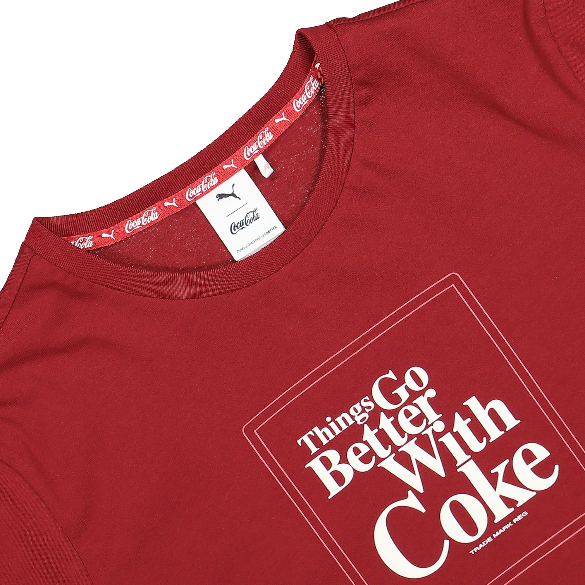 Puma Coca Cola x Puma Graphic Tee Intense Red T-Shirts Close-up | Overkill