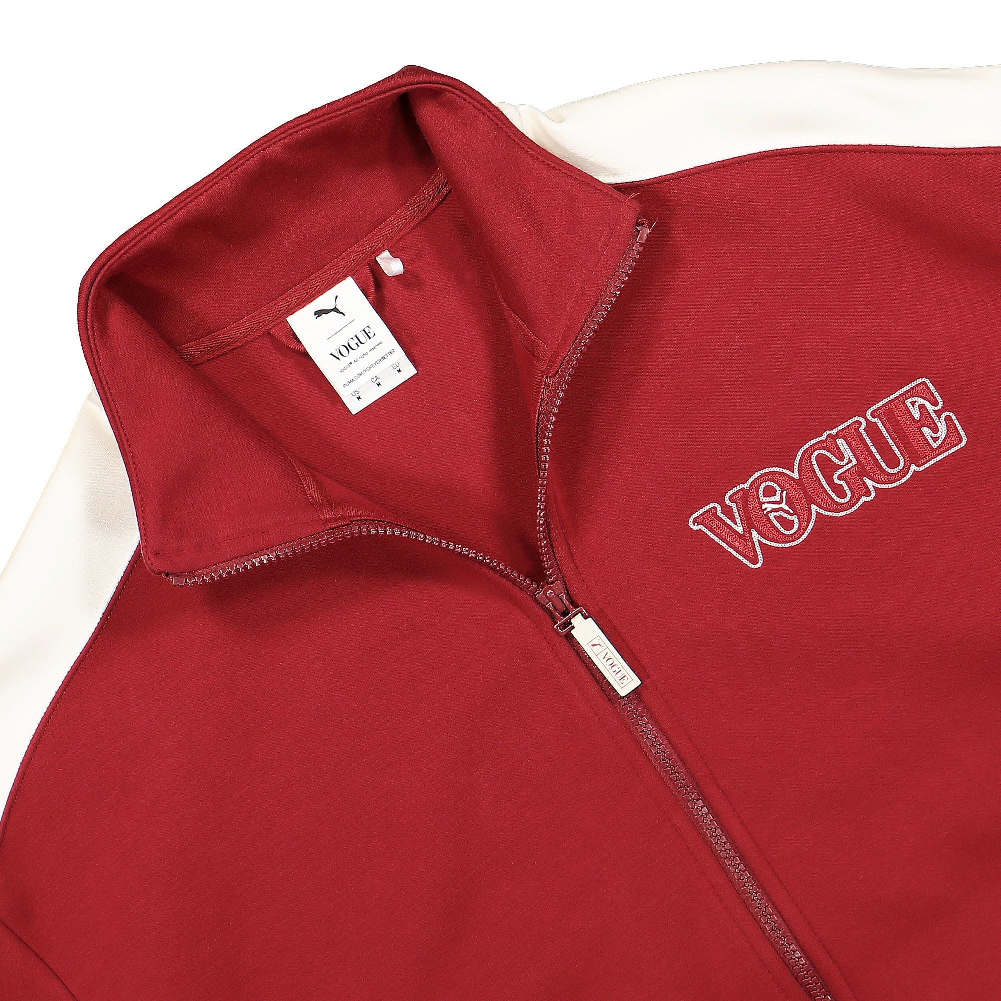 Puma Vogue x Puma T7 Jacket Intense Red Jackets Close-up | Overkill