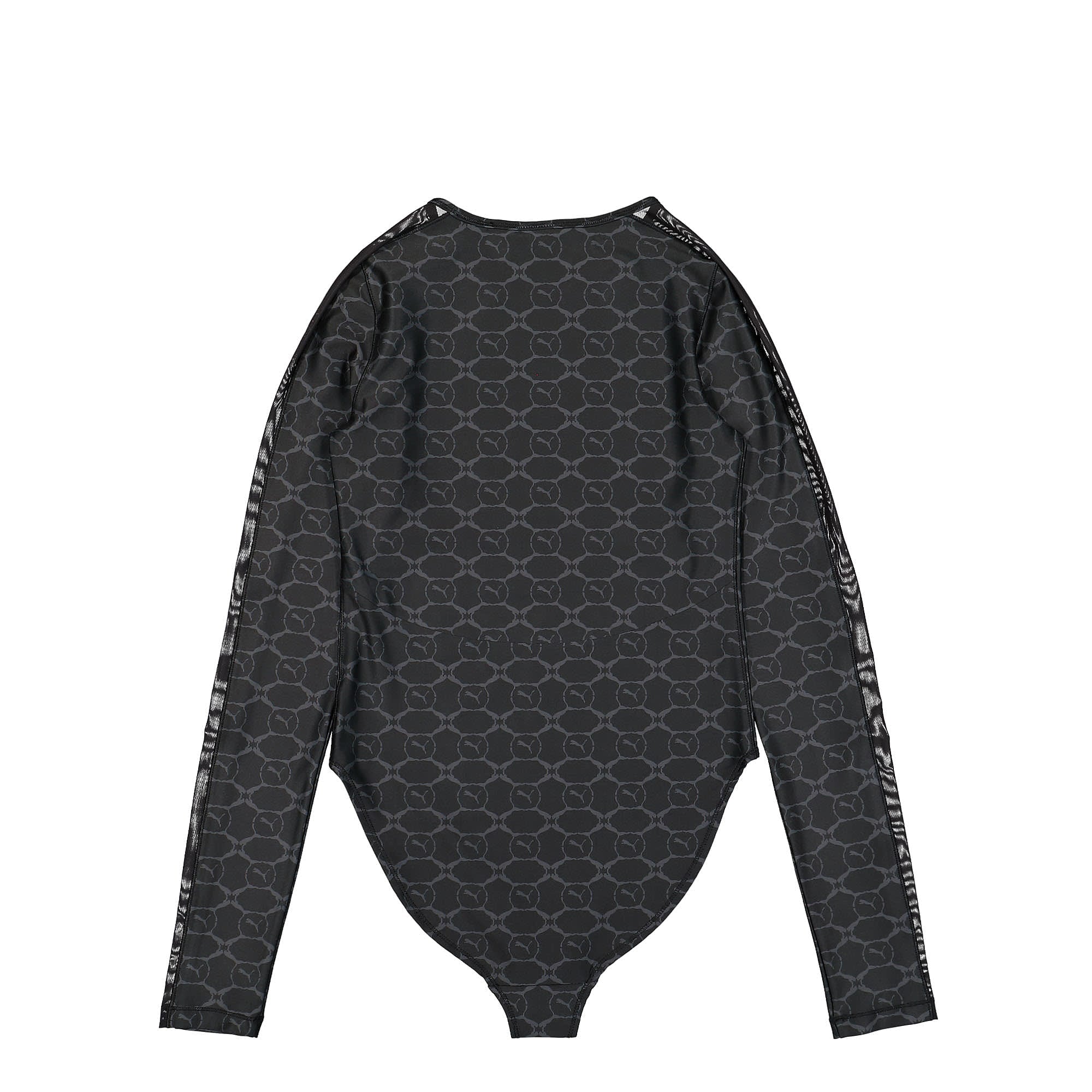 Puma Wmns Luxe Sport T7 Bodysuit Puma Black - Dark Shadow AOP Longsleeves Material | Overkill