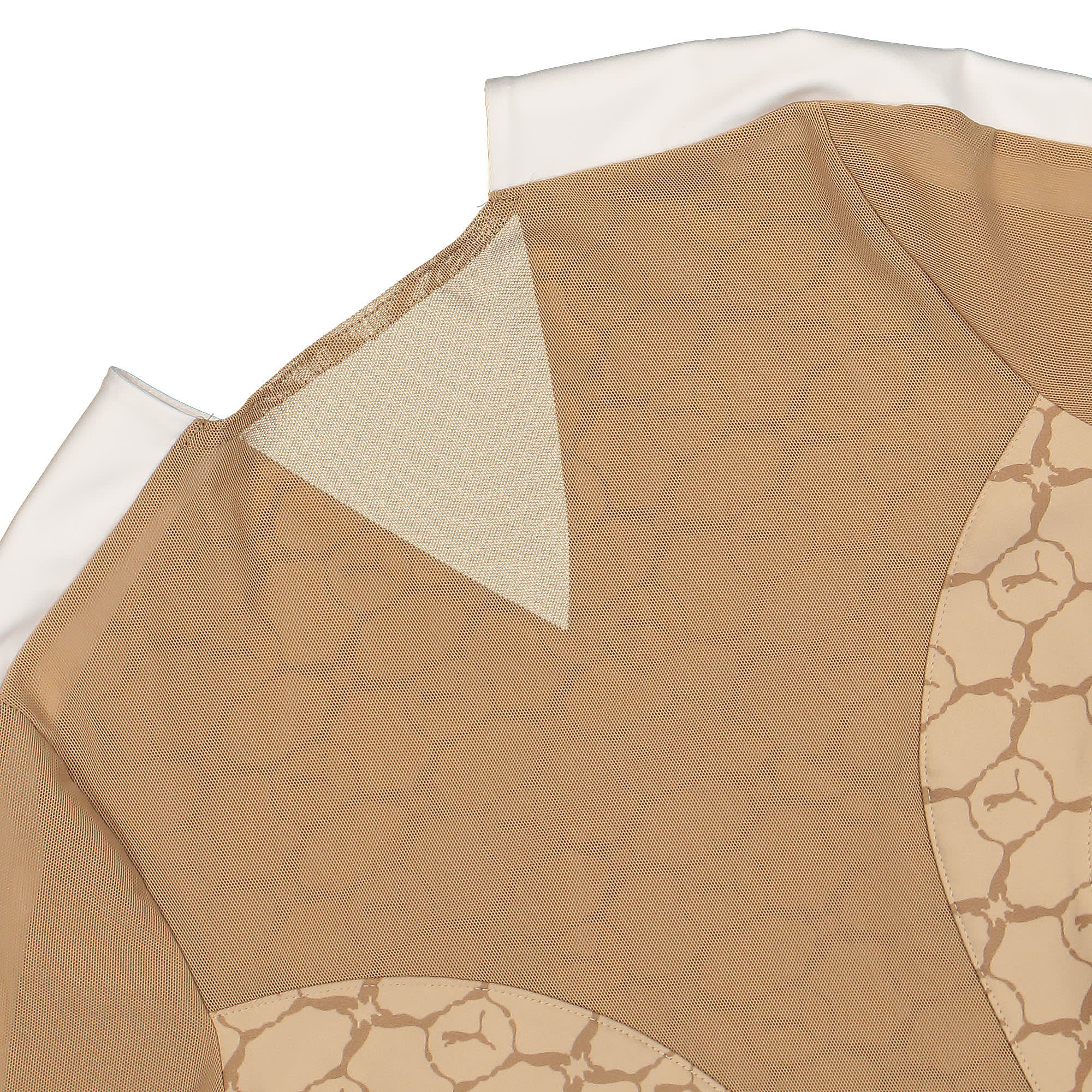 Puma Wmns Luxe Sport T7 Wrap Dress Light Sand - Desert Tan AOP Dresses Close-up | Overkill