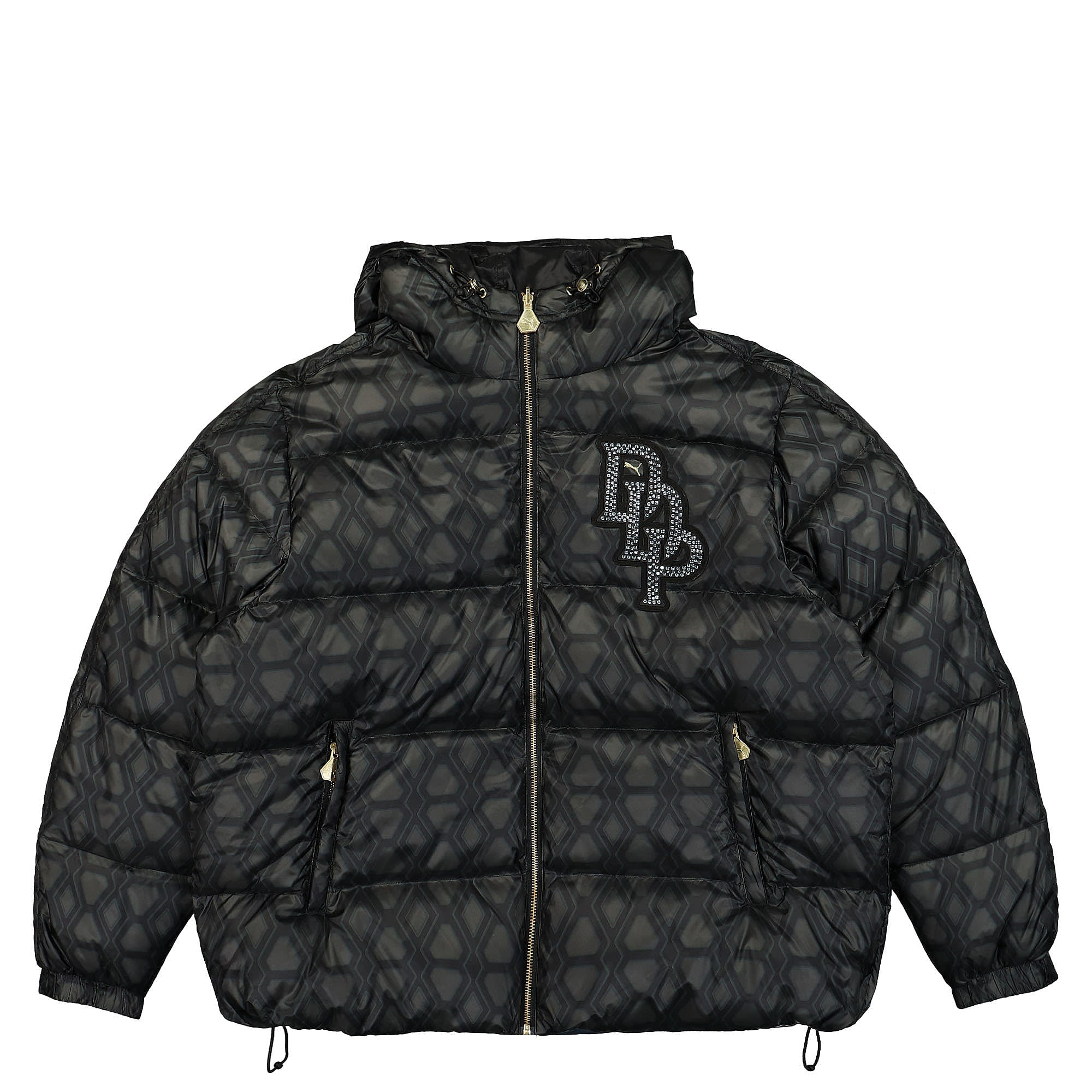 Puma Dapper Dan x Puma Reversible Bomber Jacket Puma Black Puffer Jackets 537349 01 | Overkill