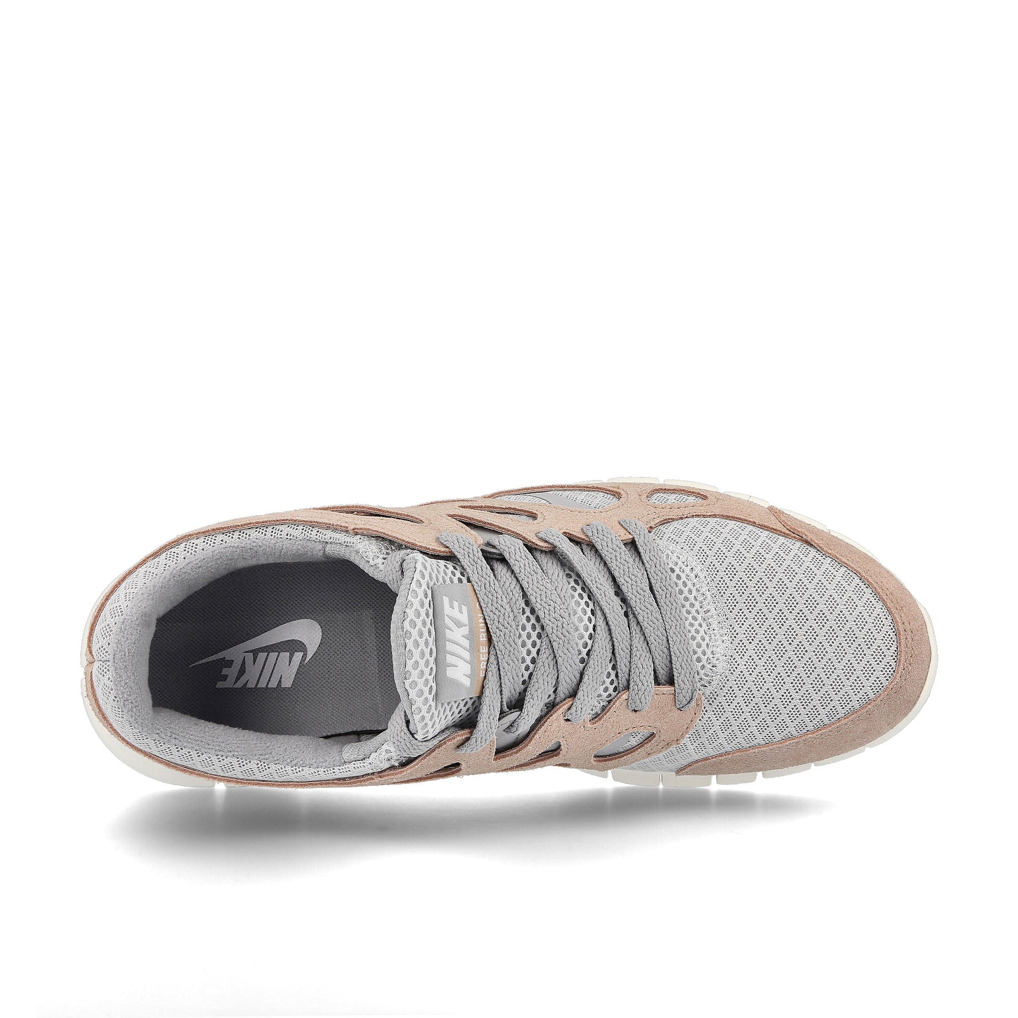 Nike free run 2 Pure Platinum-Fossil Stone - Wolf Grey Sneakers Detailfoto | Overkill