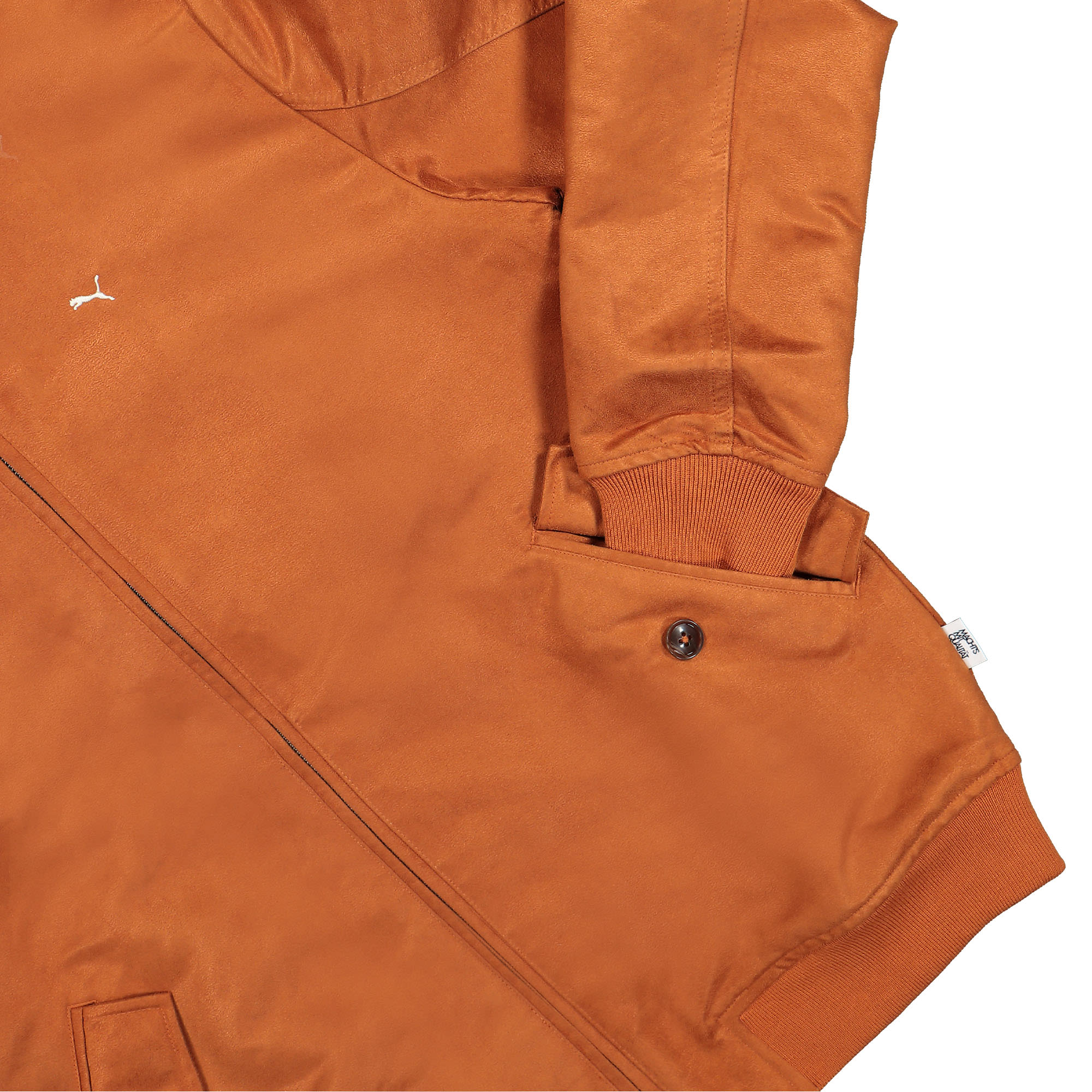 Puma MMQ Fast Green Harrington Jacket Bombay Brown Bomber & Varsity Jackets Detailfoto | Overkill