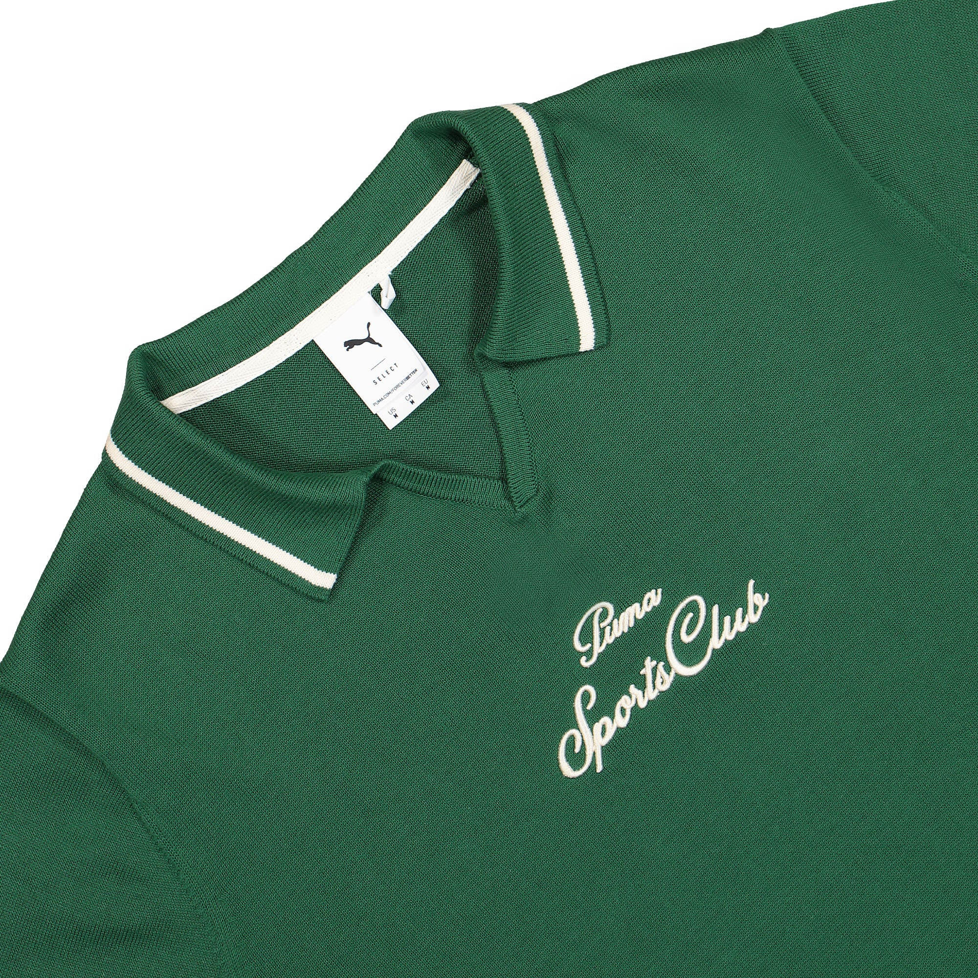 Puma MMQ Fast Green Drill Top Vine Sweatshirts Close-up | Overkill