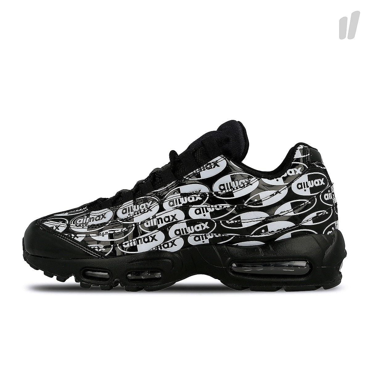 Nike air max 95 premium Black-Black - White Sneakers 538416 017 | Overkill
