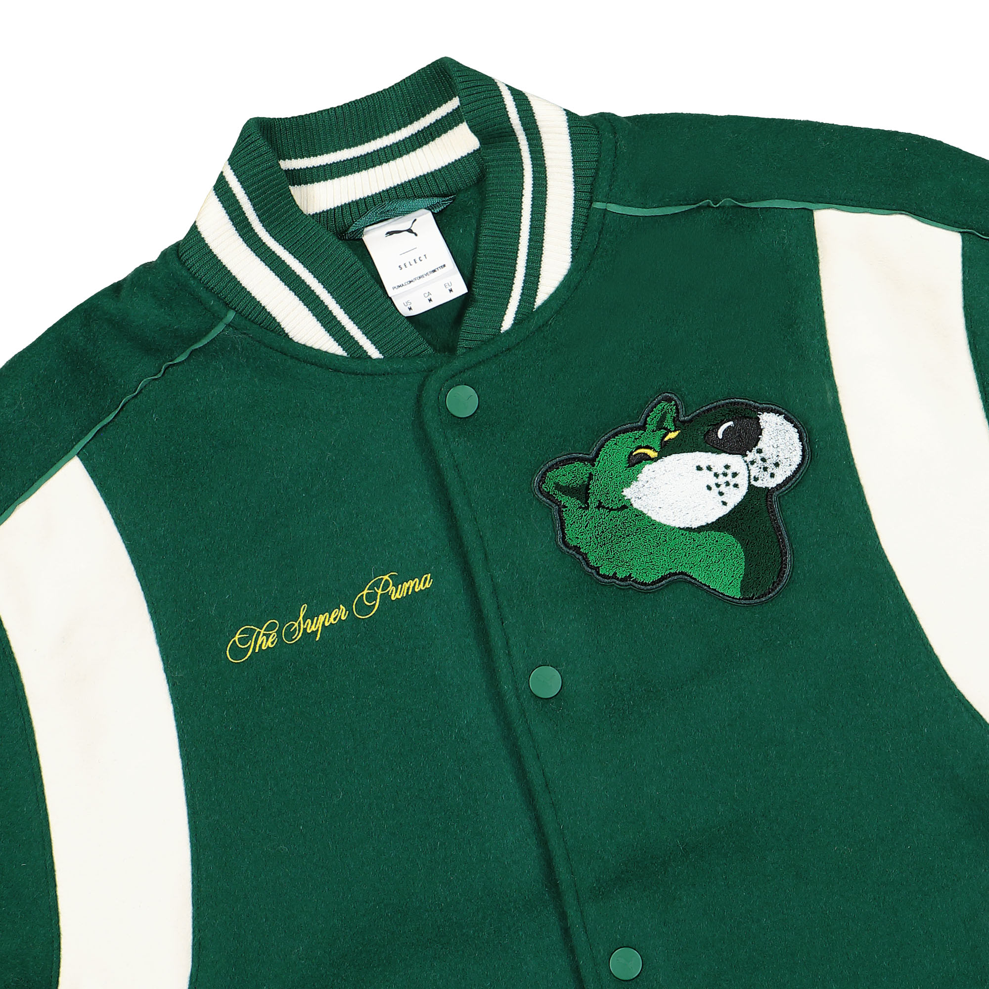 Puma The Mascot T7 College Jacket Evergreen Bomber & Varsity Jackets Material | Overkill