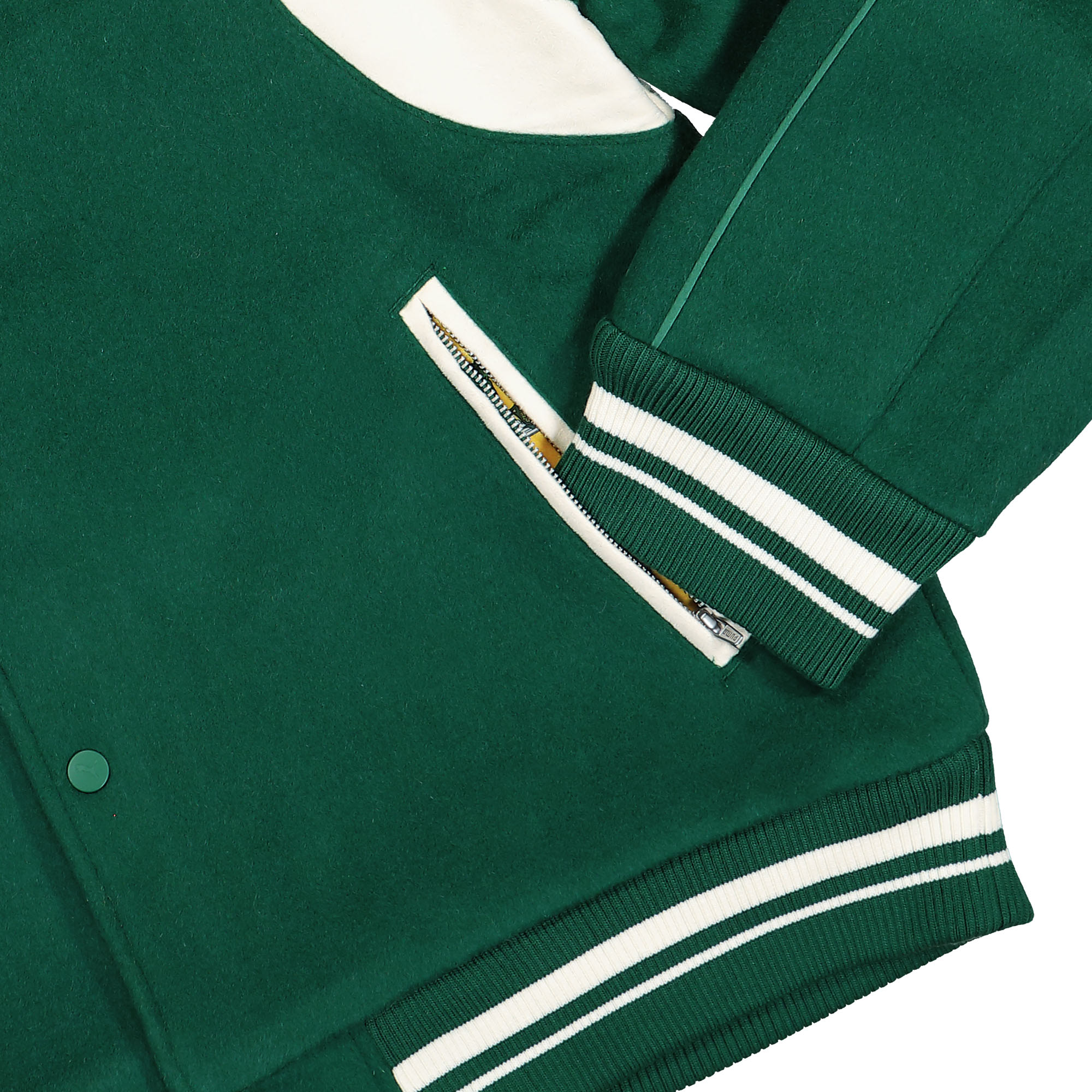 Puma The Mascot T7 College Jacket Evergreen Bomber & Varsity Jackets Detailfoto | Overkill