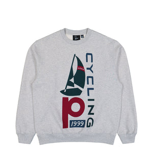 Parra Sail Bike Crew Neck Sweatshirt Heather Grey Sweatshirts 54125 | Overkill