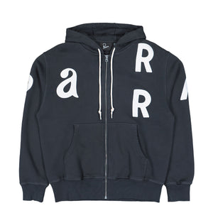 Parra Word Salad Zip Hooded Sweatshirt Dark Navy Hoodies 54131 | Overkill