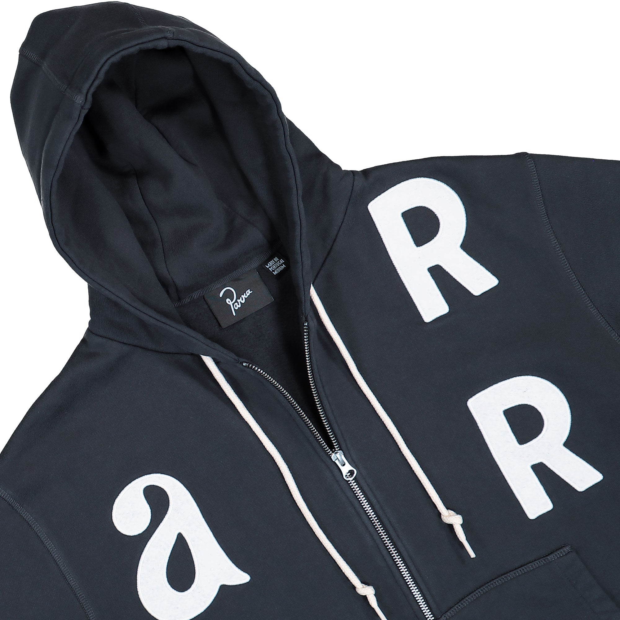 Parra Word Salad Zip Hooded Sweatshirt Dark Navy Hoodies 54131 Detailfoto | Overkill