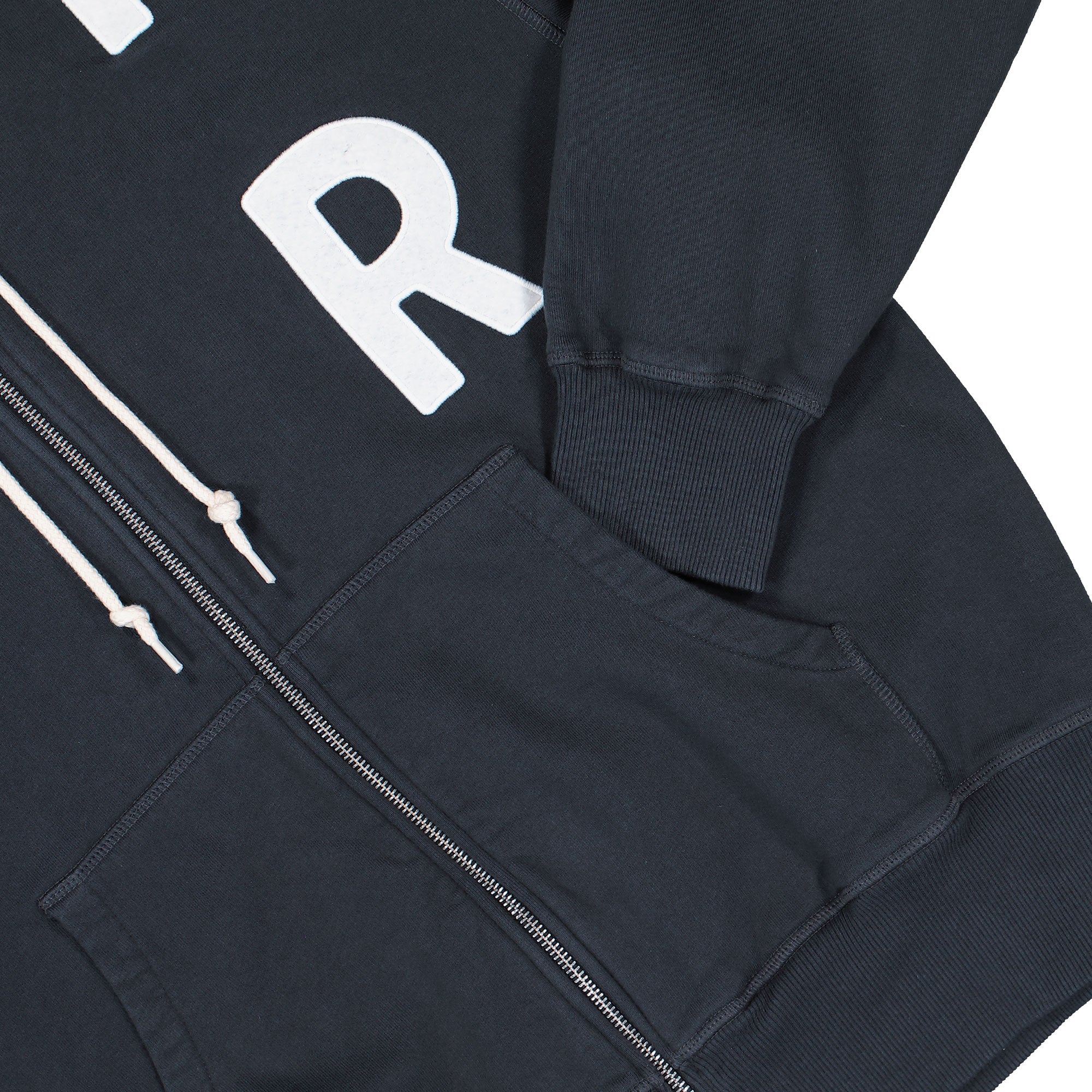Parra Word Salad Zip Hooded Sweatshirt Dark Navy Hoodies 54131 Detail View 1 | Overkill