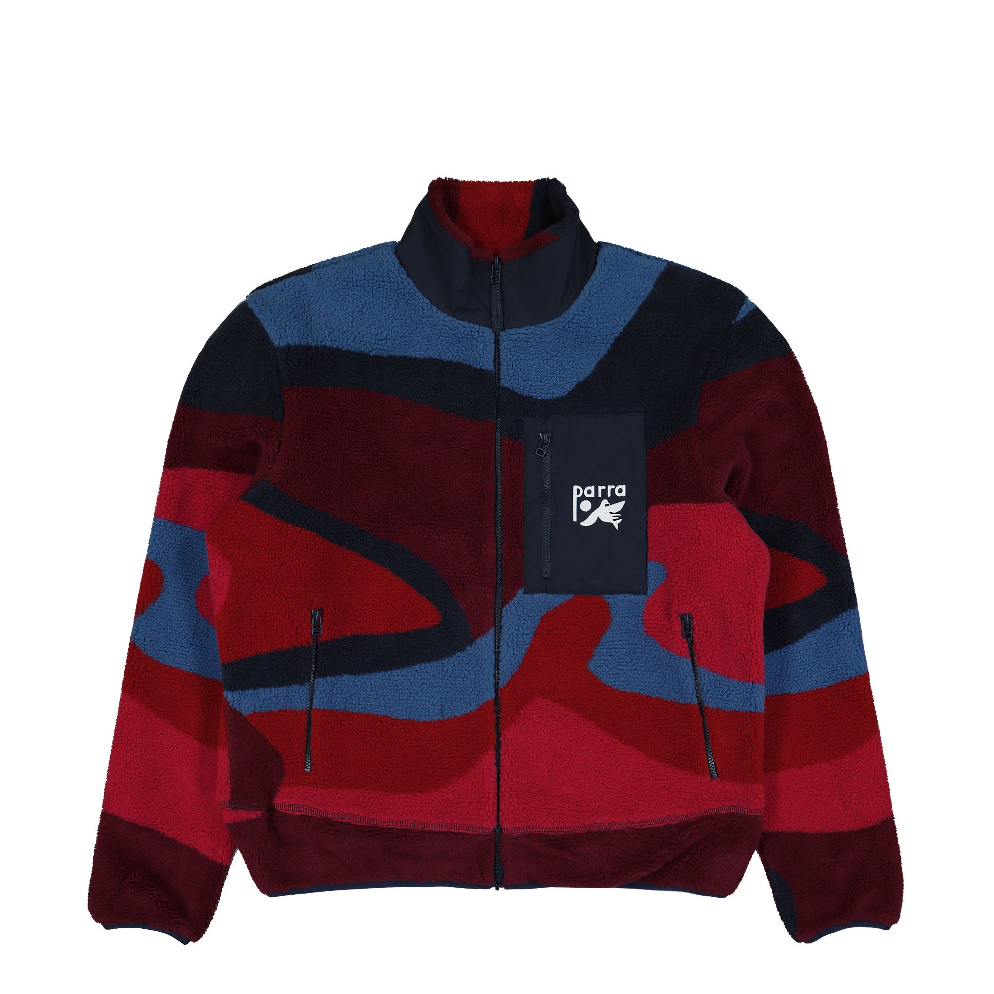 Parra Full Ftp Booster Polar Fleece Jacket Red Fleece Jacket 54345 | Overkill