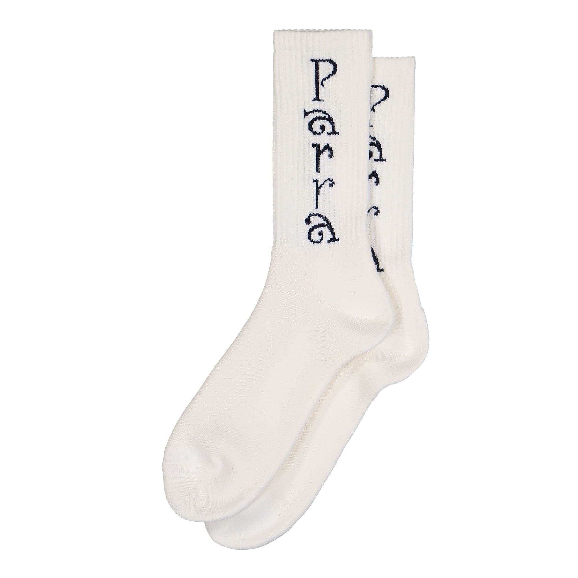 Parra Weird Trad Logo Crew Socks White Socks 54355 | Overkill